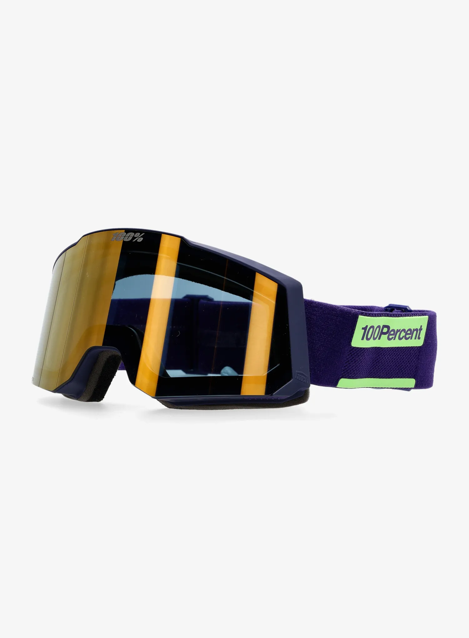 Скиорски очила 100% Snowcraft Hiper S - eggplant/mirror green lens