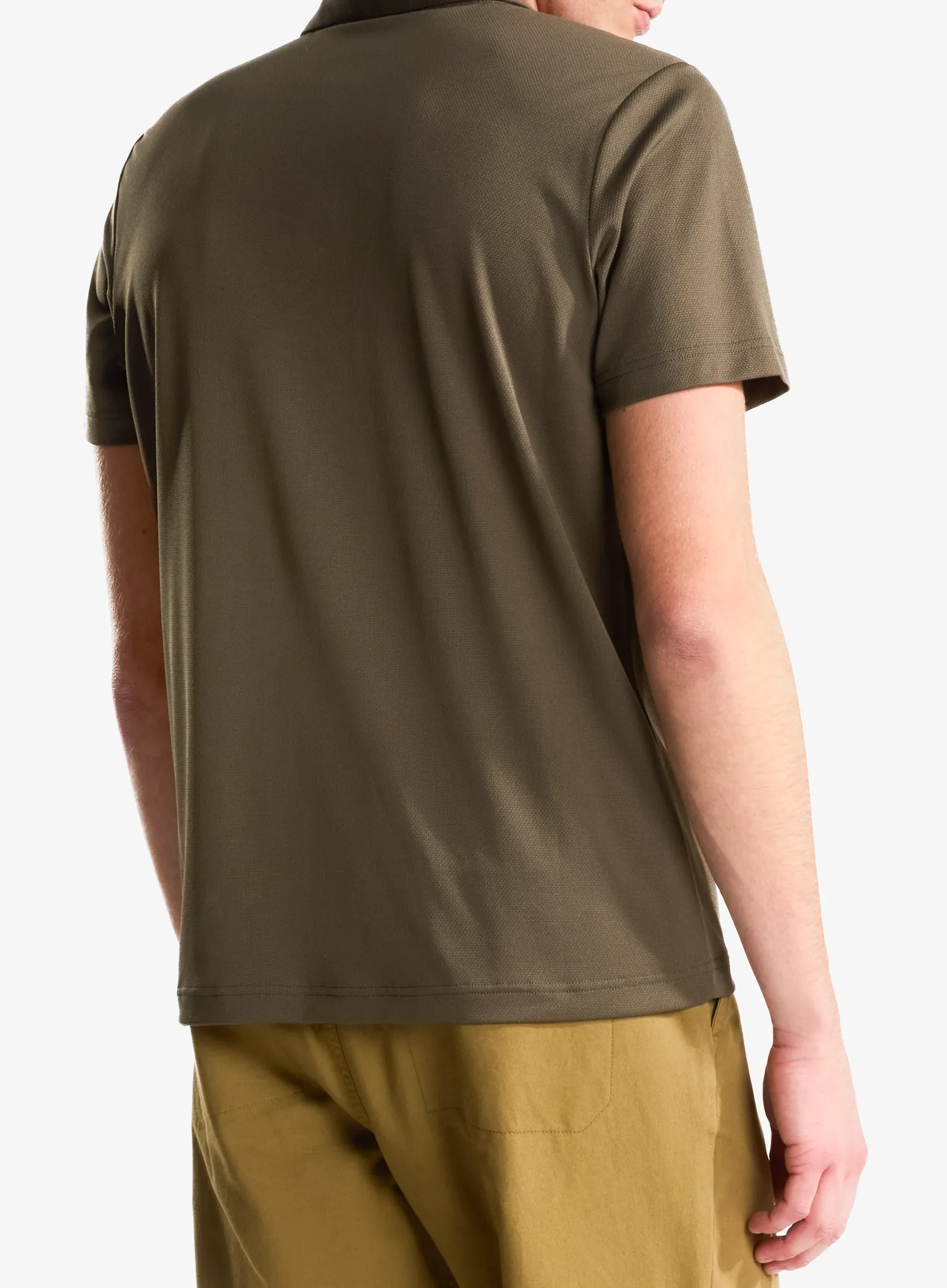Тениска с яка The North Face Tanken Polo - new taupe green