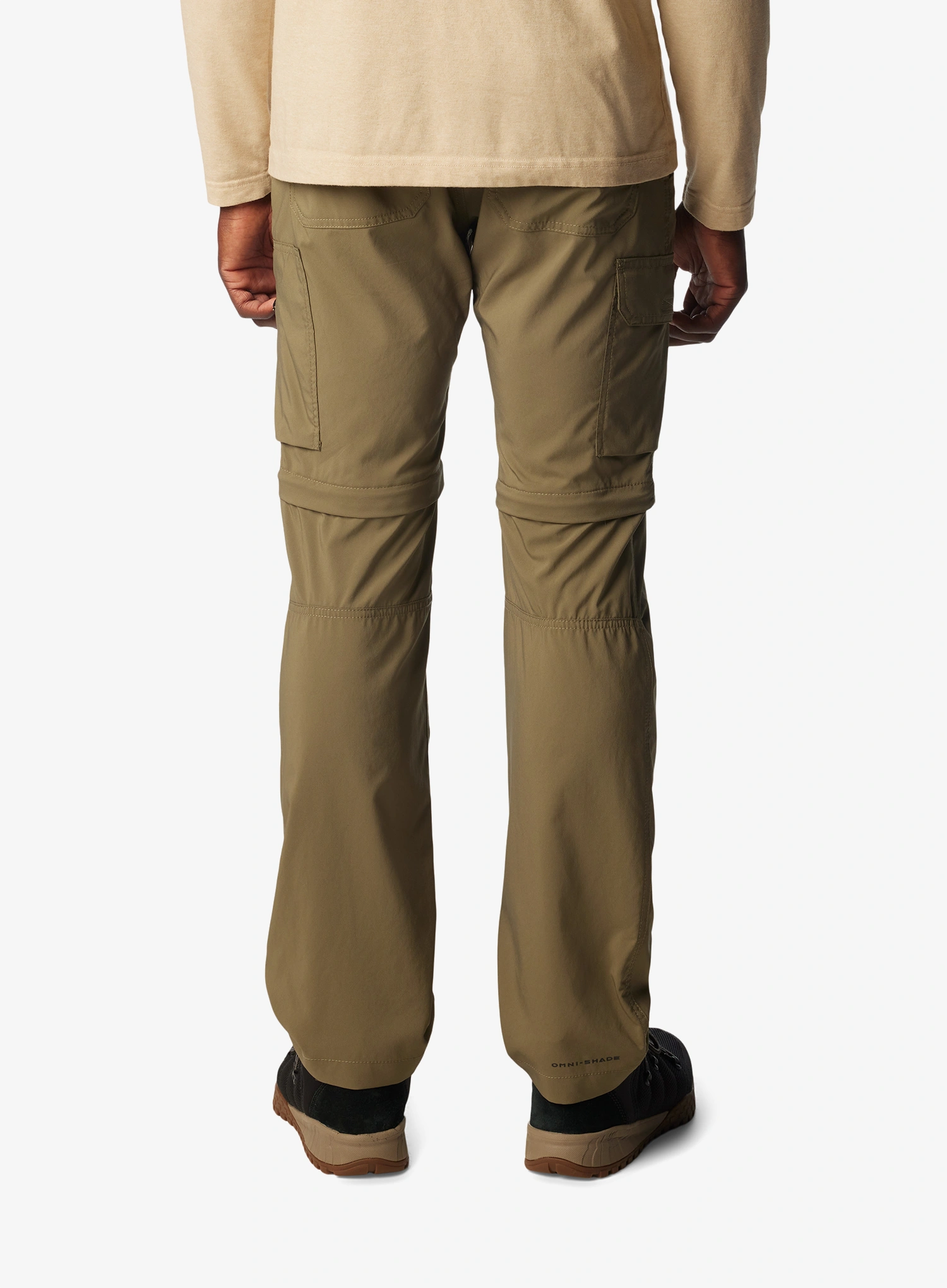 Мъжки туристически панталони Columbia Silver Ridge Utility Convertible Pant Short - stone green