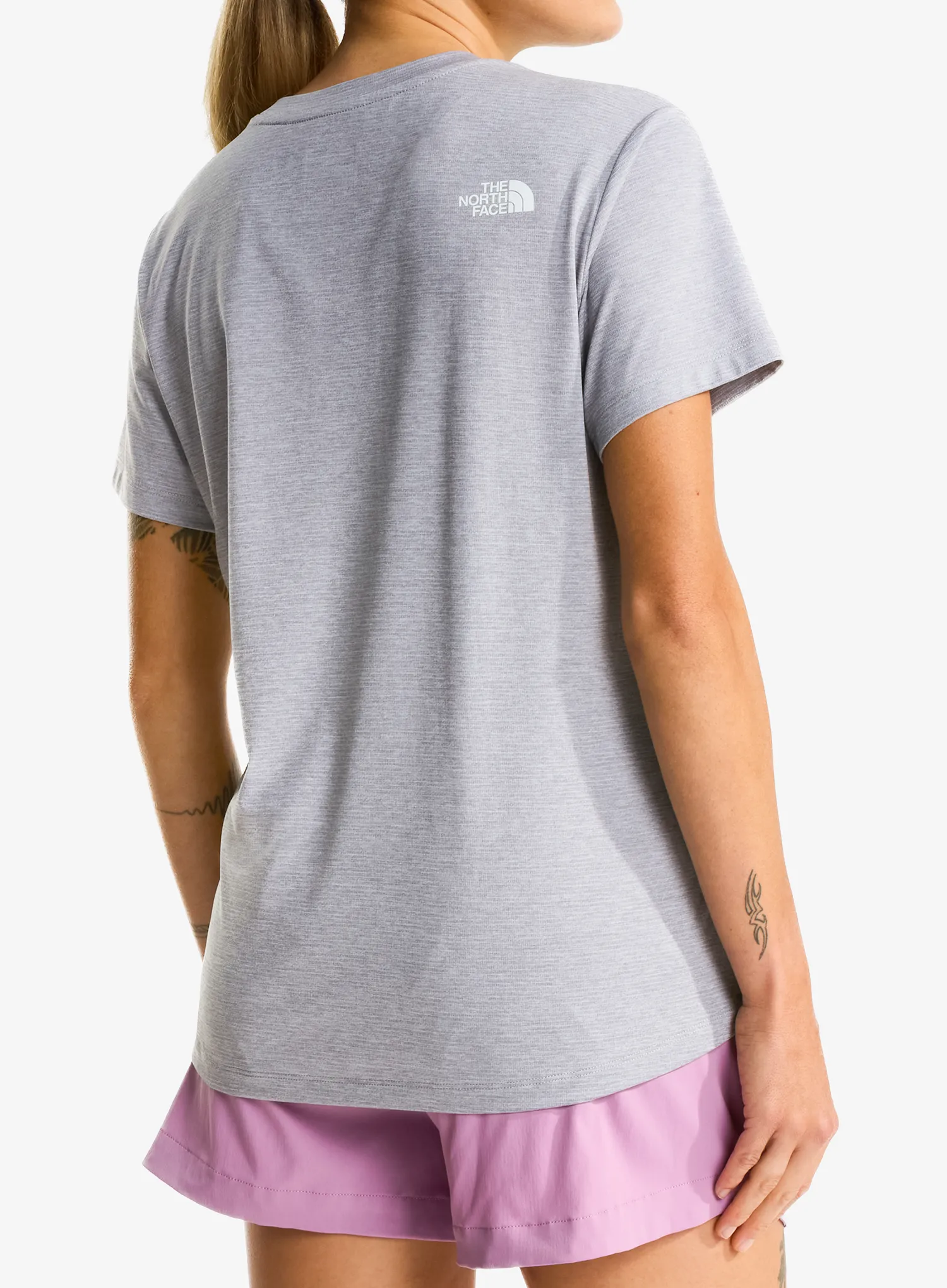 Дамска тениска The North Face Flex S/S Tee Reg - pale grey heather