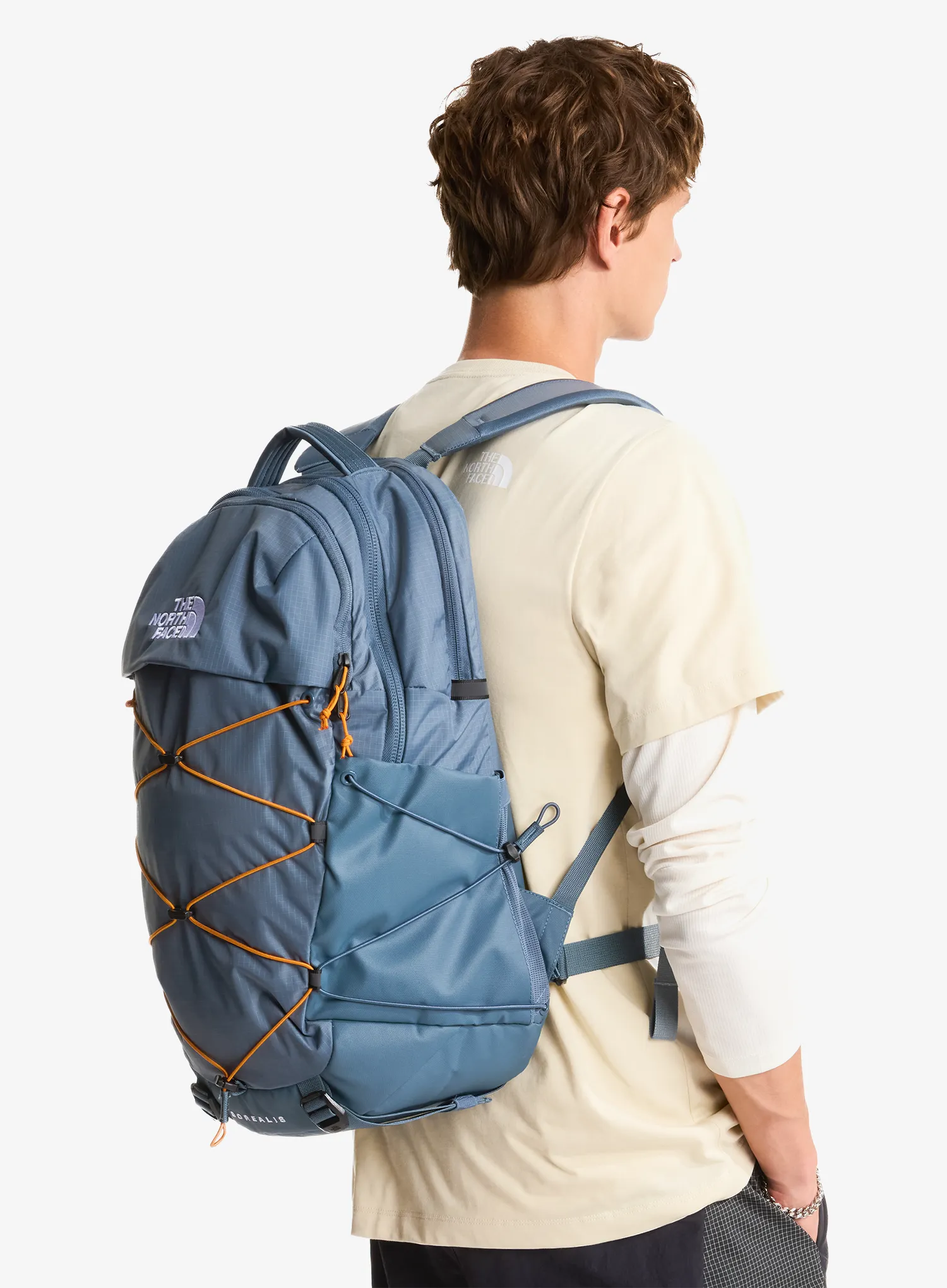Спортна раница The North Face Borealis - granite grey/dust orange