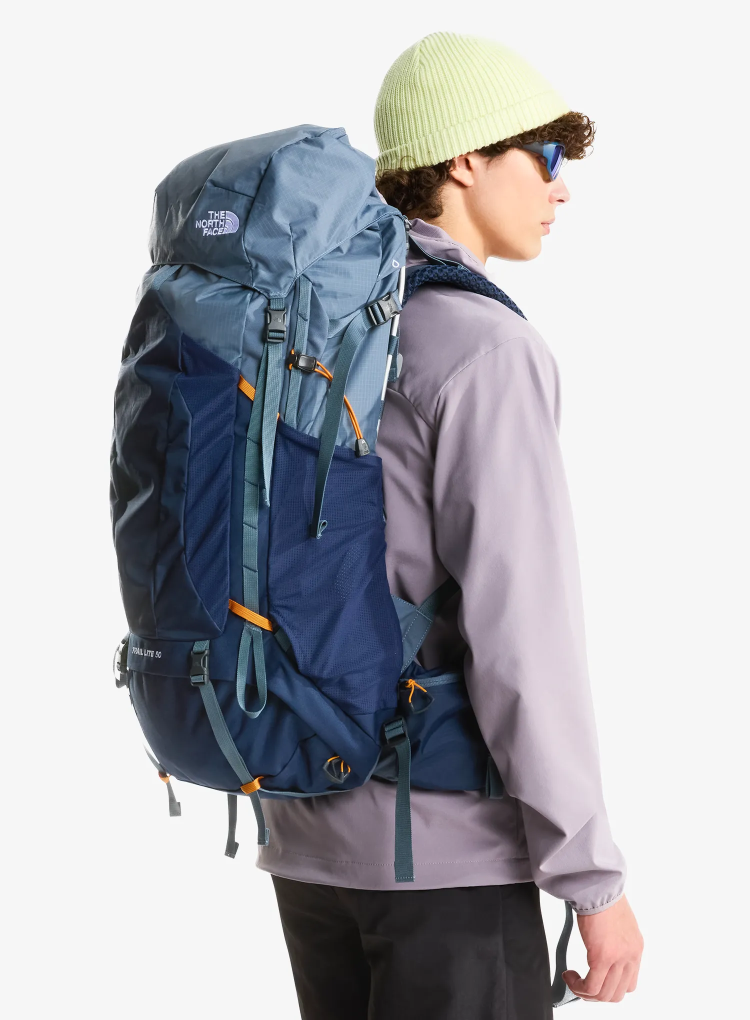 Туристическа раница The North Face Evolution 50 - granite grey/navy