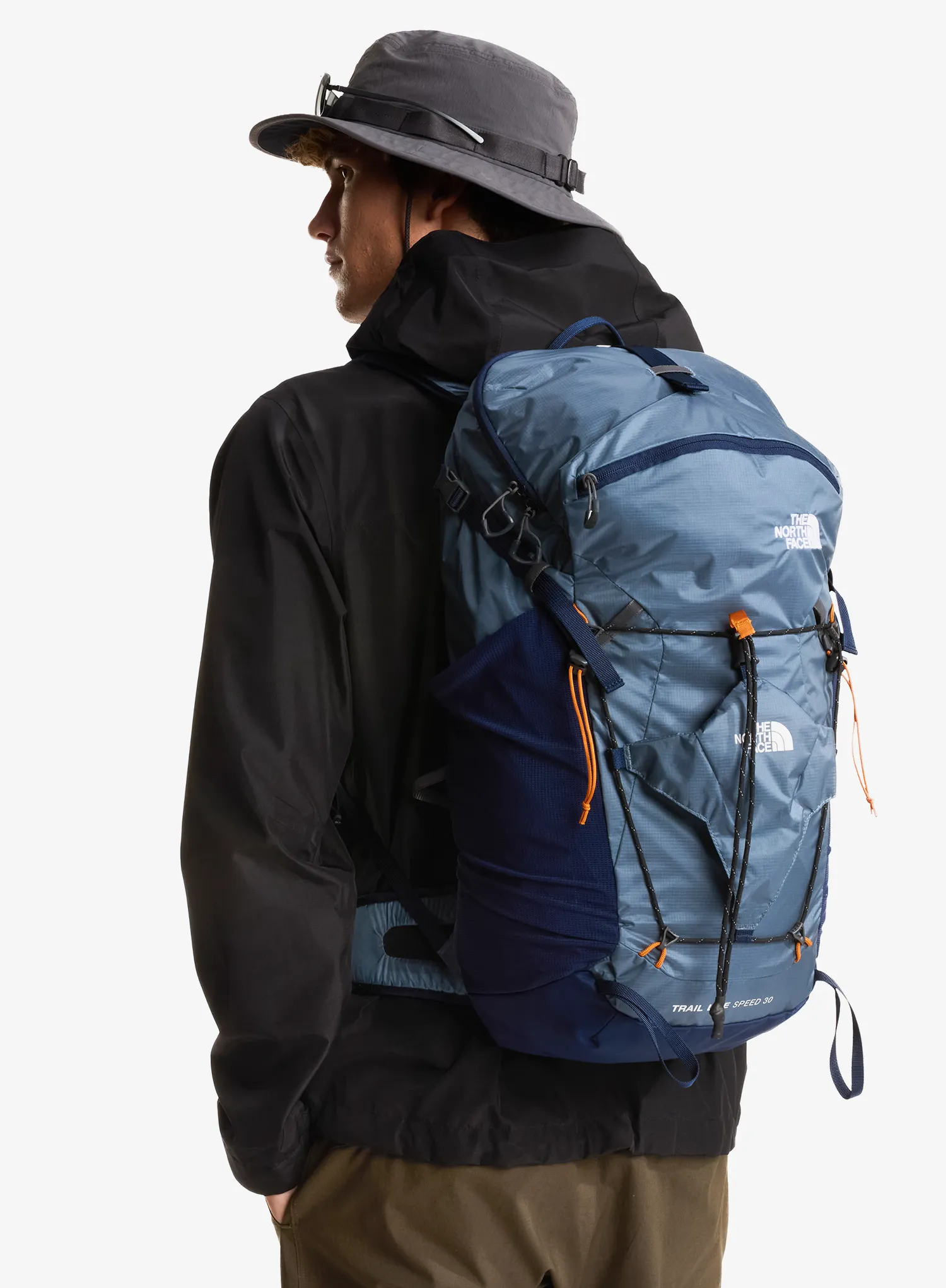 Велосипедна раница The North Face Trail Lite Speed 30 - grey/navy/dust orange