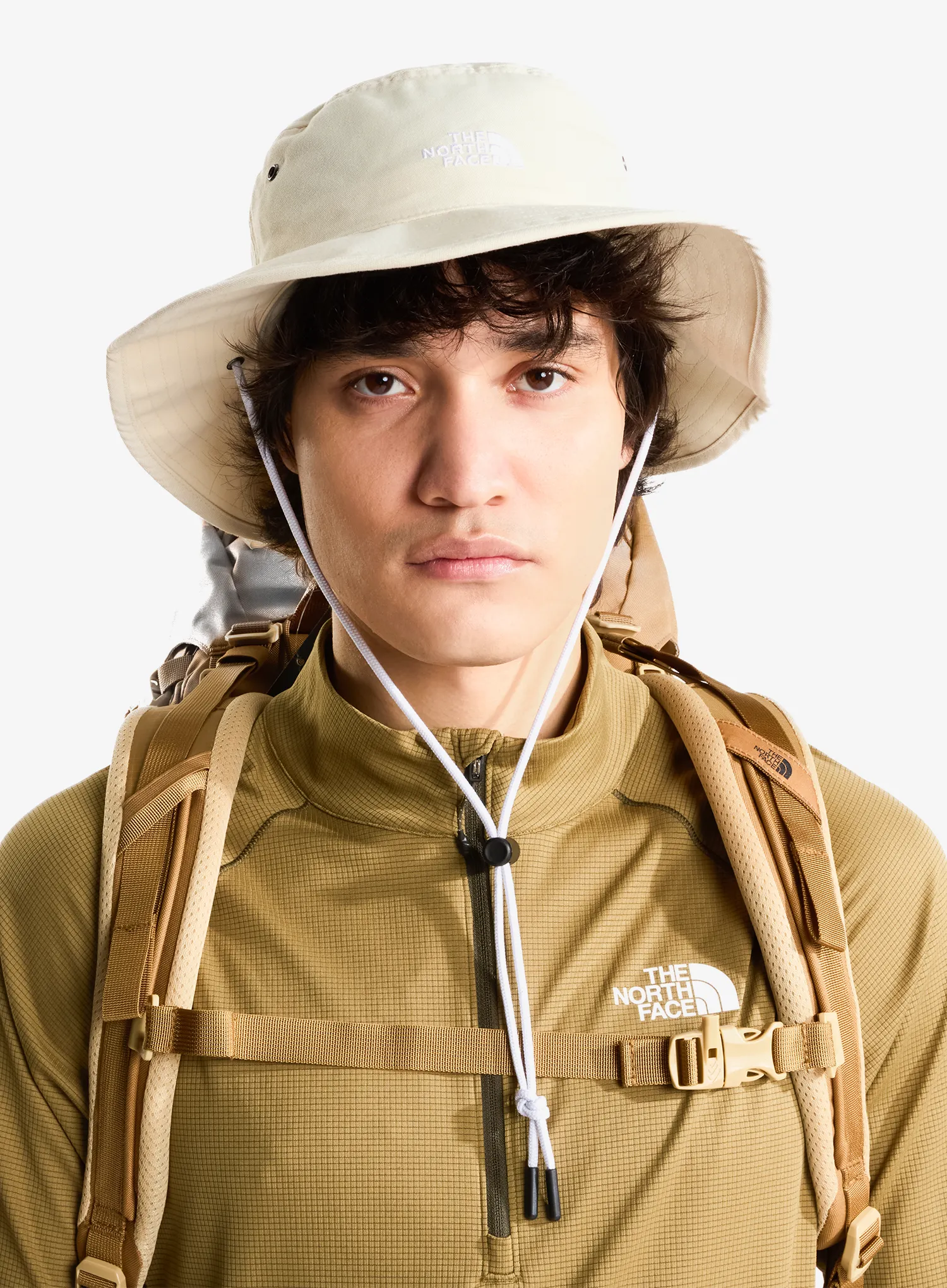 Шапка с периферия The North Face Recycled 66 Brimmer - desert stone