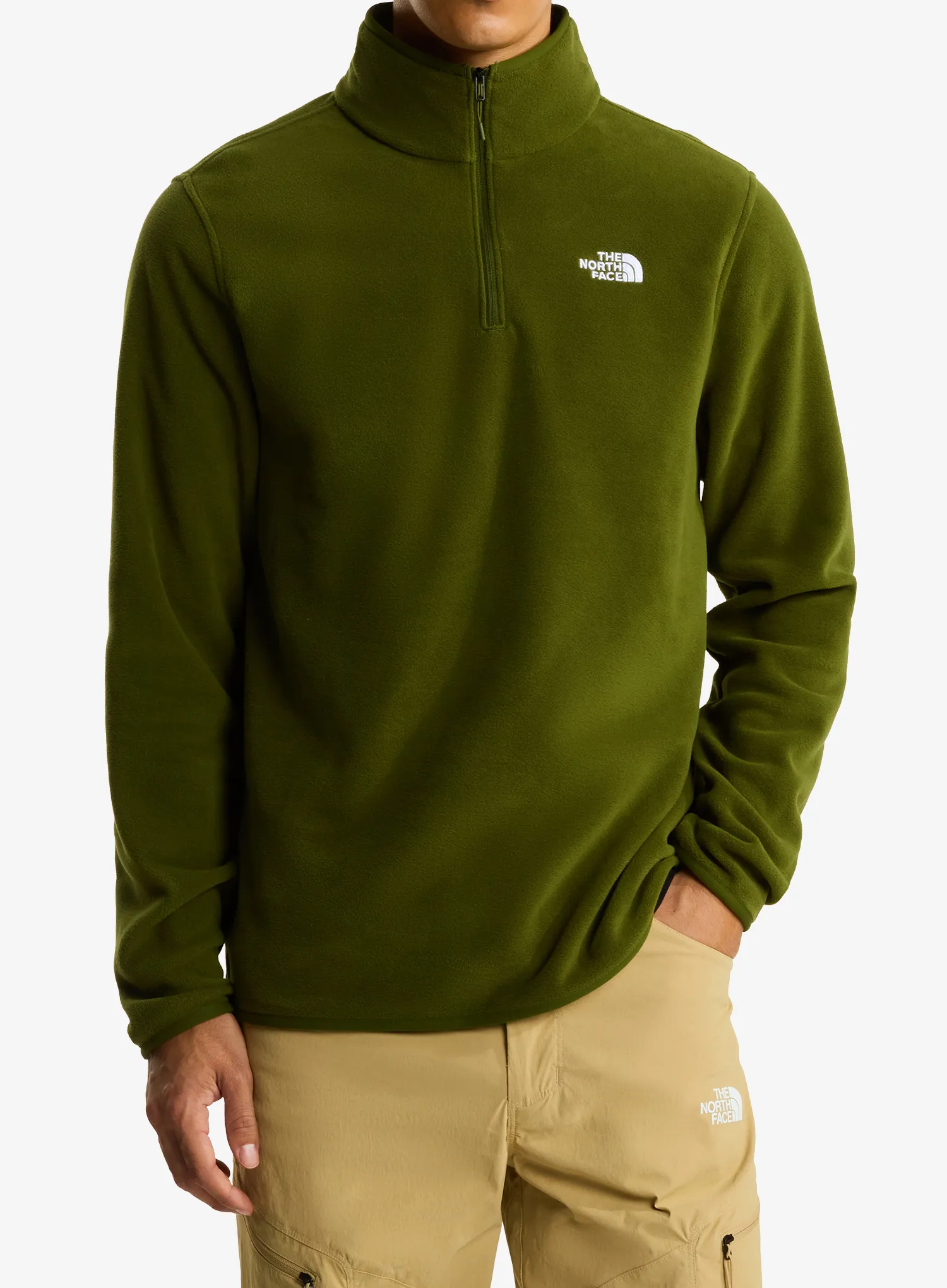 qweTheNorthFaceGlacierFleece14ZipJacketwoodlandgreen198266140490a.webp