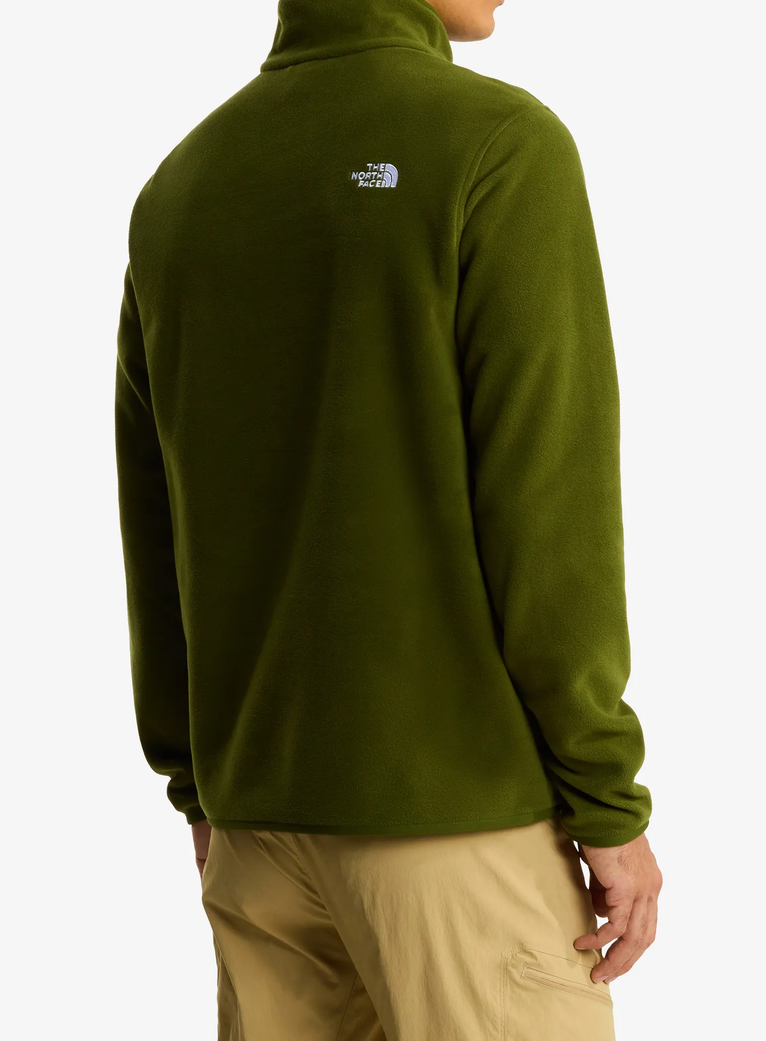Поларен суичър The North Face Glacier Fleece 1/4 Zip Jacket - woodland green