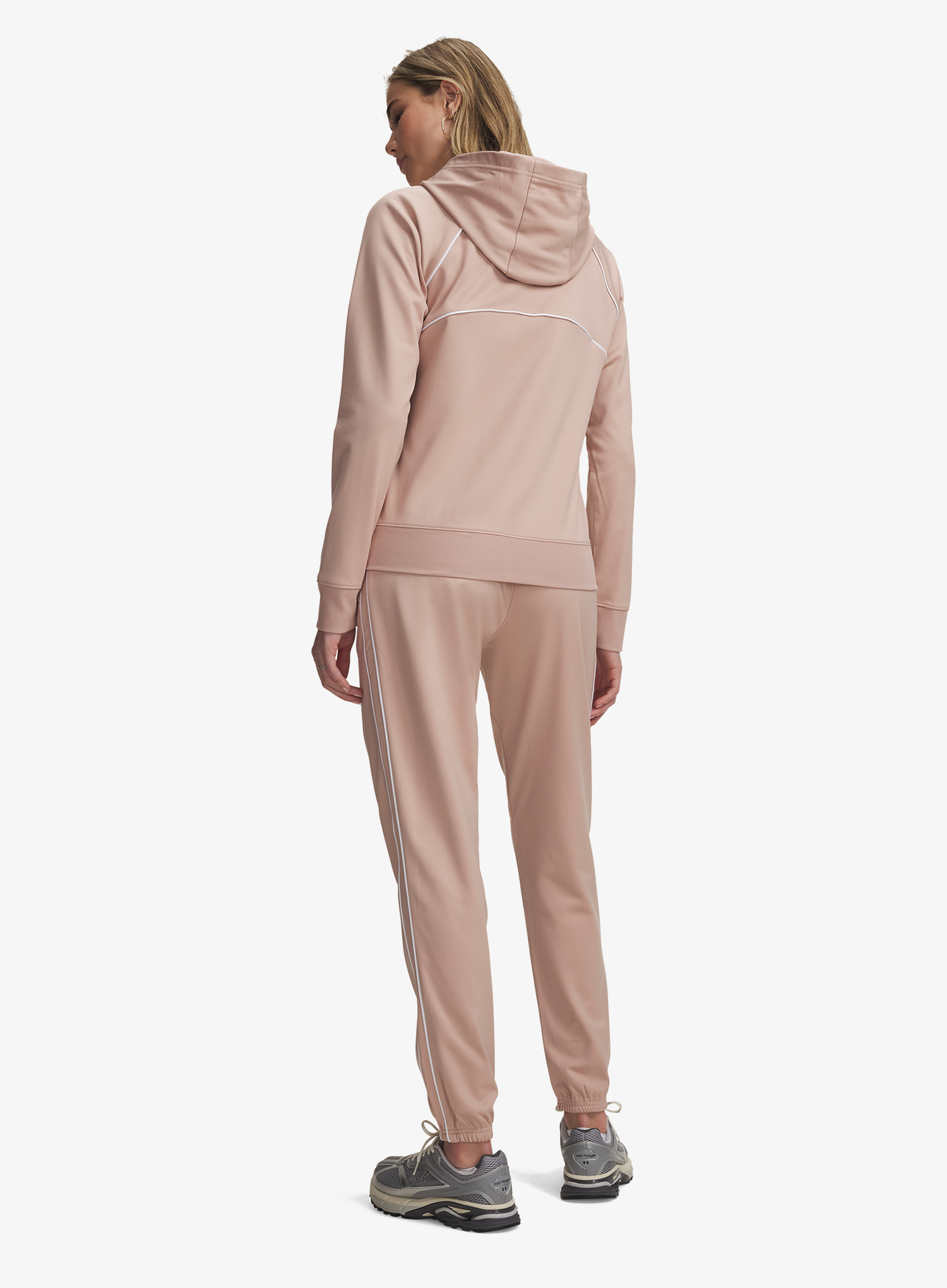 Дамски анцунг Under Armour Rival Tricot Tracksuit Hooded - bashful pink/white