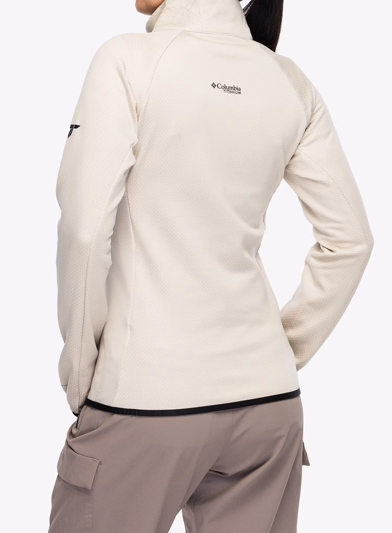 Дамски поларен суичър Columbia Triple Canyon Grid Fleece Full Zip - dark stone/black
