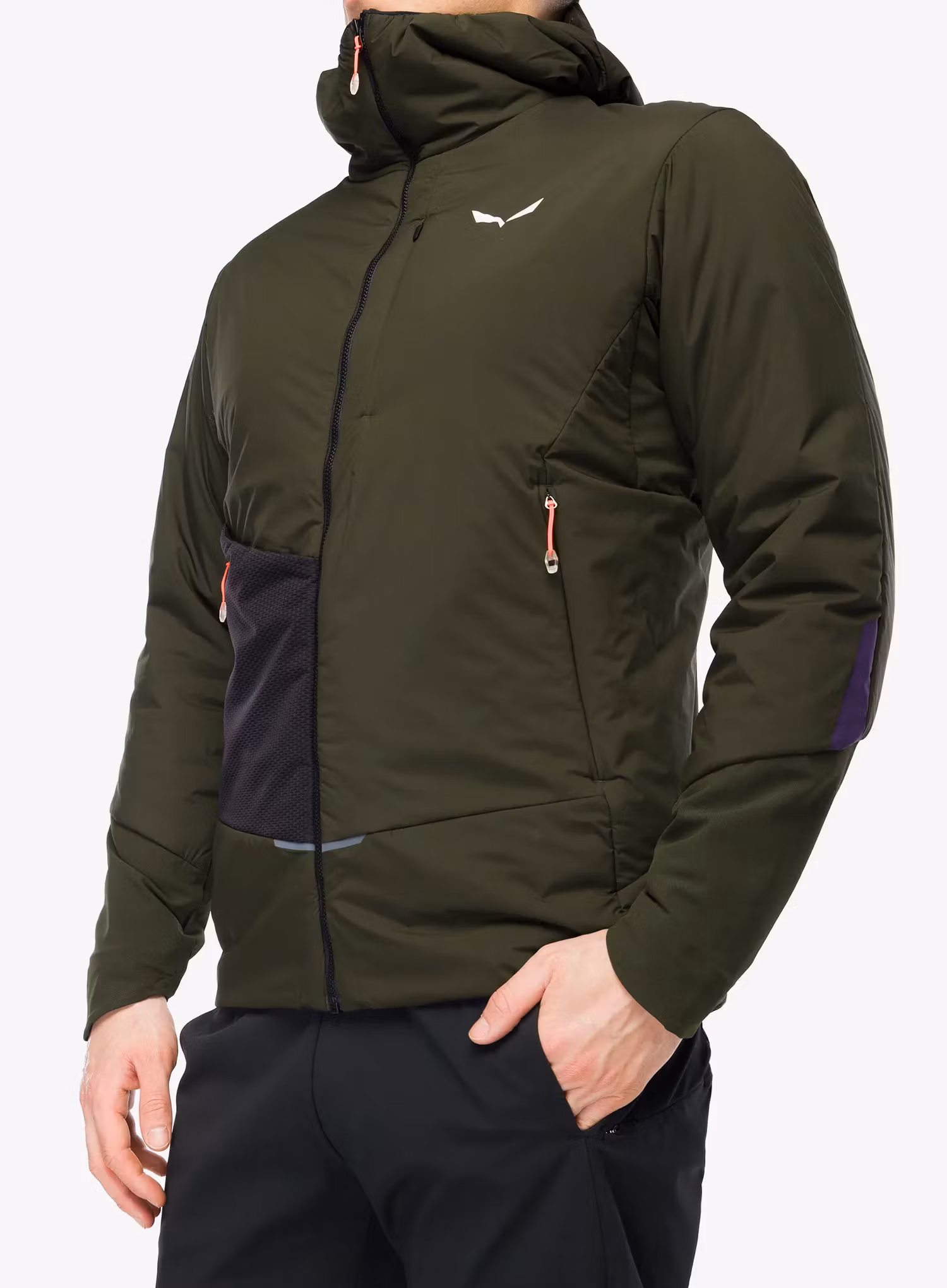 Хибридно яке Salewa Pedroc Tw Air Hyb Jacket - dark olive