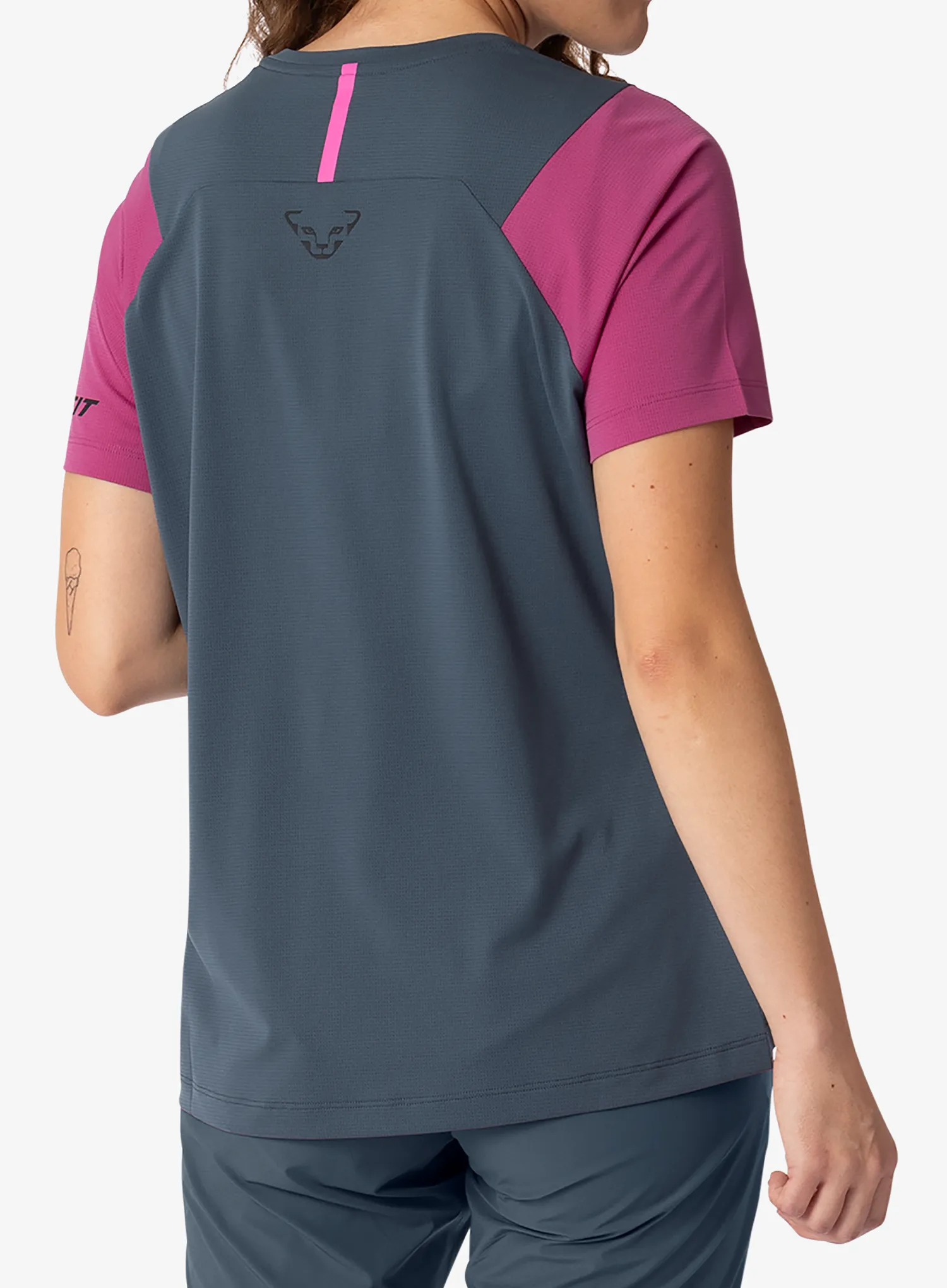 Дамска тениска за бягане Dynafit Transalper S/S Tee - magenta