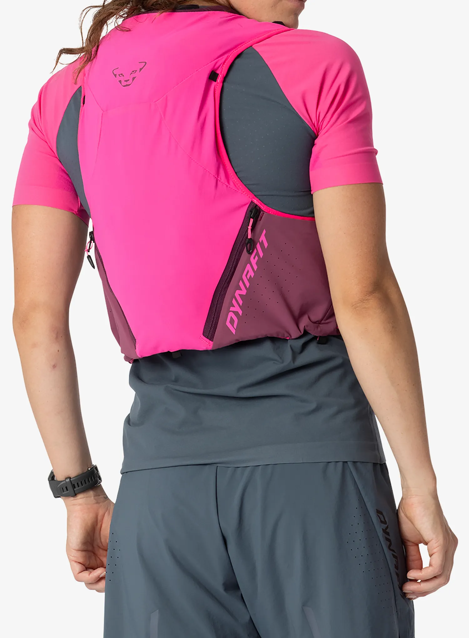 Елек за бягане Dynafit Alpine 8 Vest - pink glo/amaranth