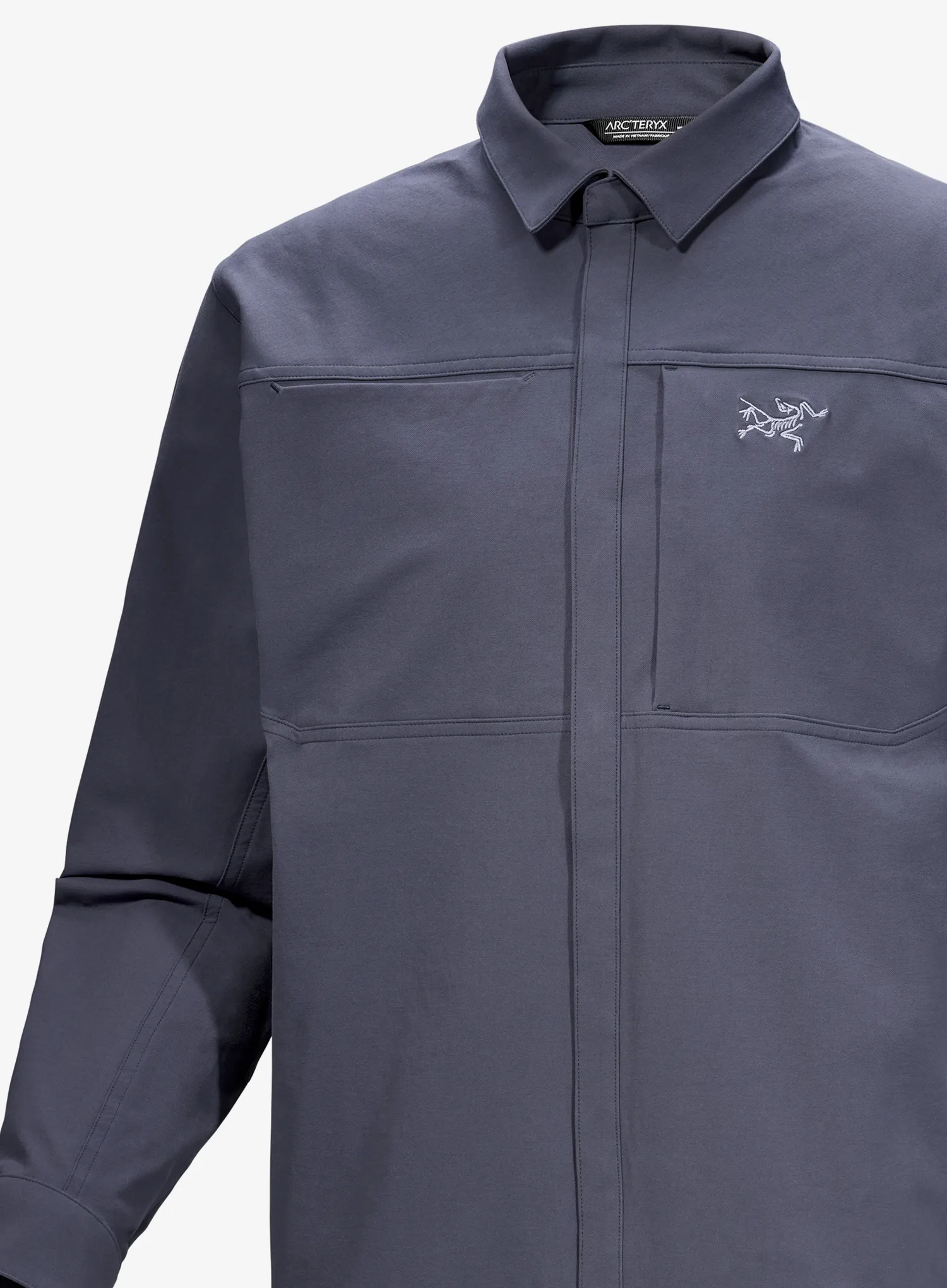 Туристическа риза Arcteryx Cronin Cotton Overshirt - dk stratus