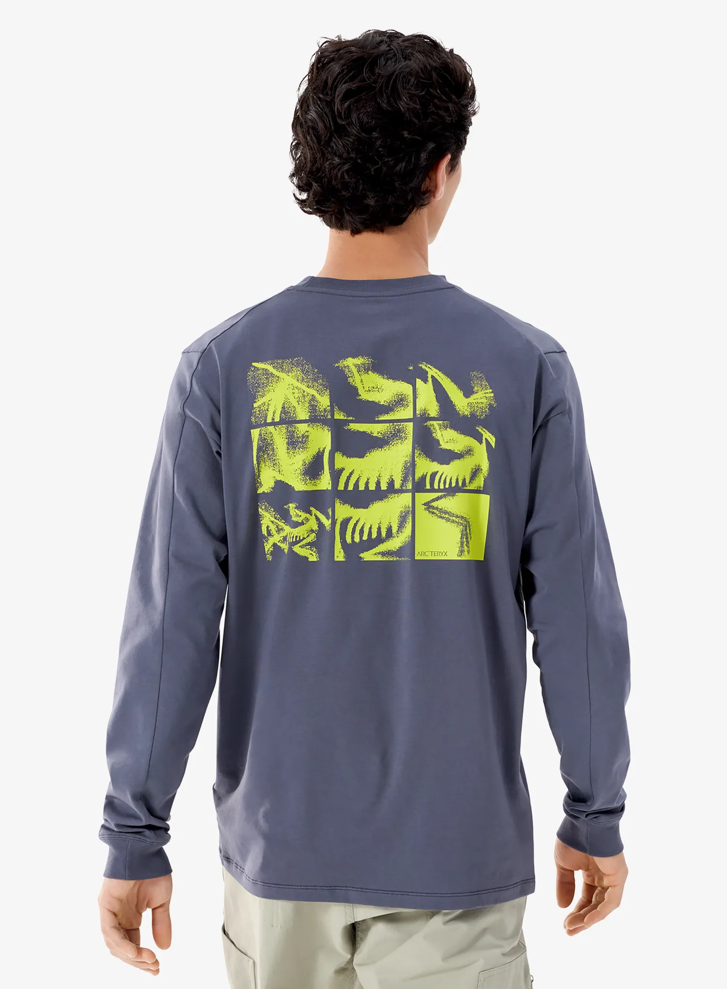 Суичър без качулка Arcteryx Kragg SL Cotton Bird Tile LS - dk stratus/euphoria