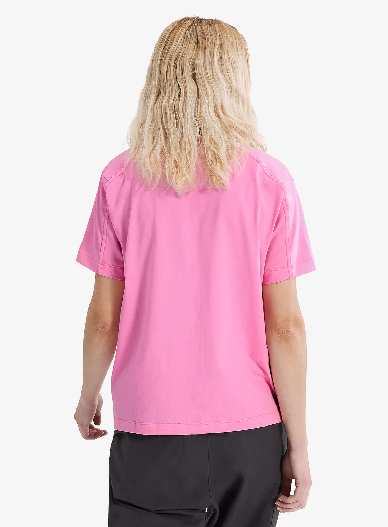 Дамска катерачна тениска Arcteryx Kragg Cotton Little Bird Crew SS - pineberry
