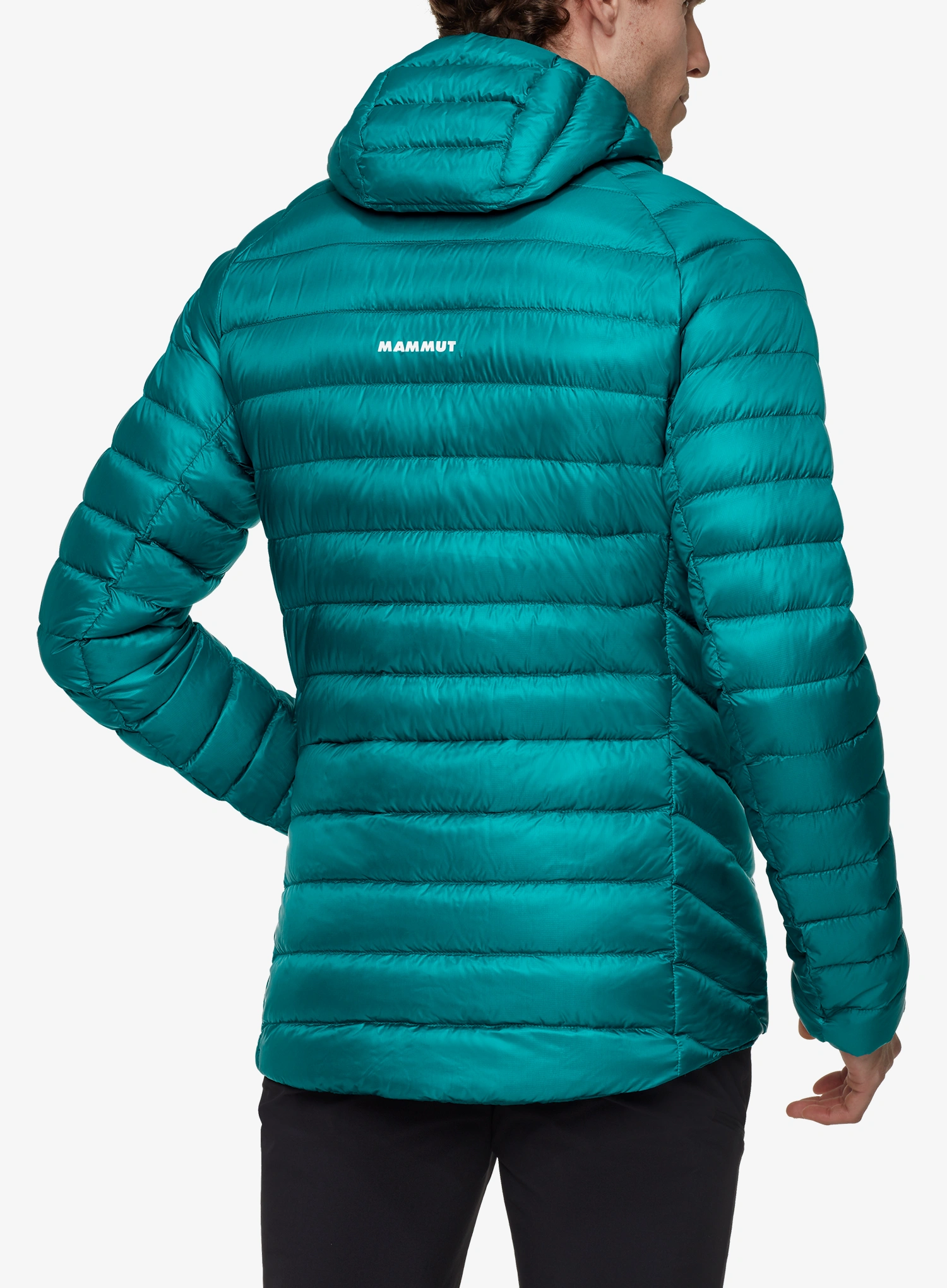 Пухено яке Mammut Broad Peak IN Hooded Jacket - deep teal/black