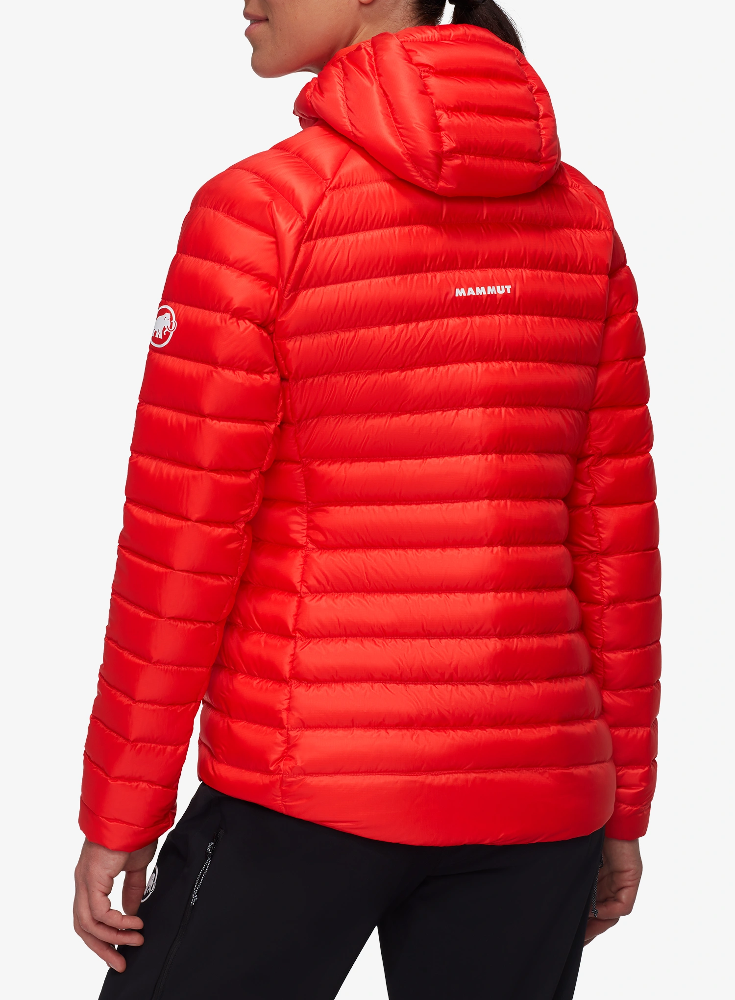 Дамско пухено яке Mammut Broad Peak IN Hooded Jacket - mammut red/red
