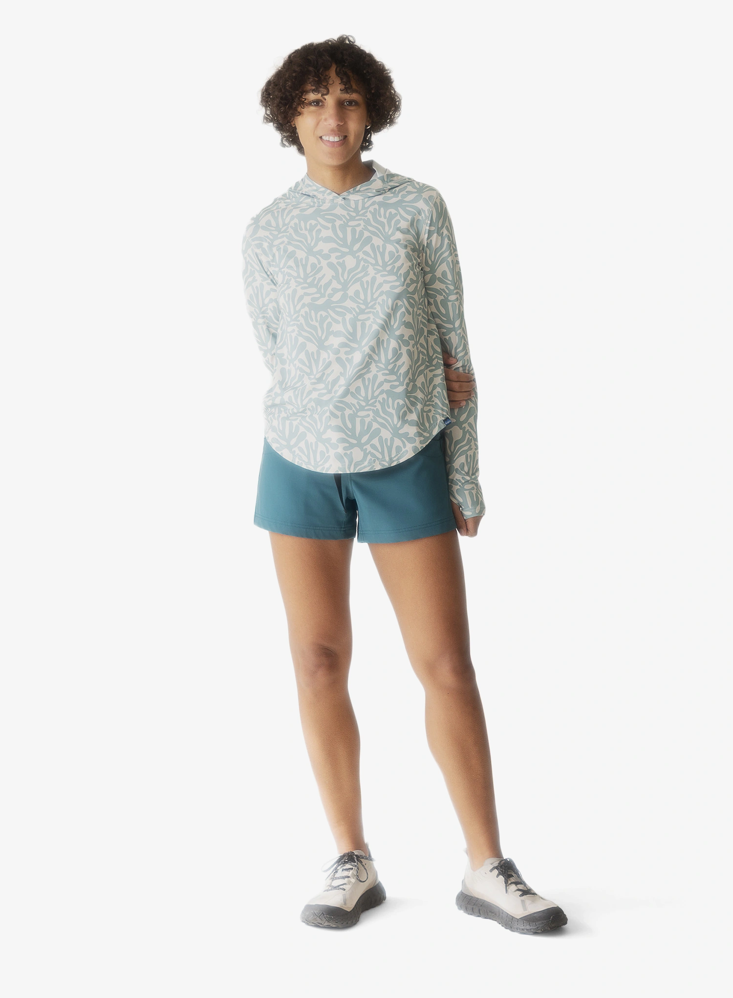 Дамски суичър с качулка Kavu Sunlite Hoodie - mystic garden