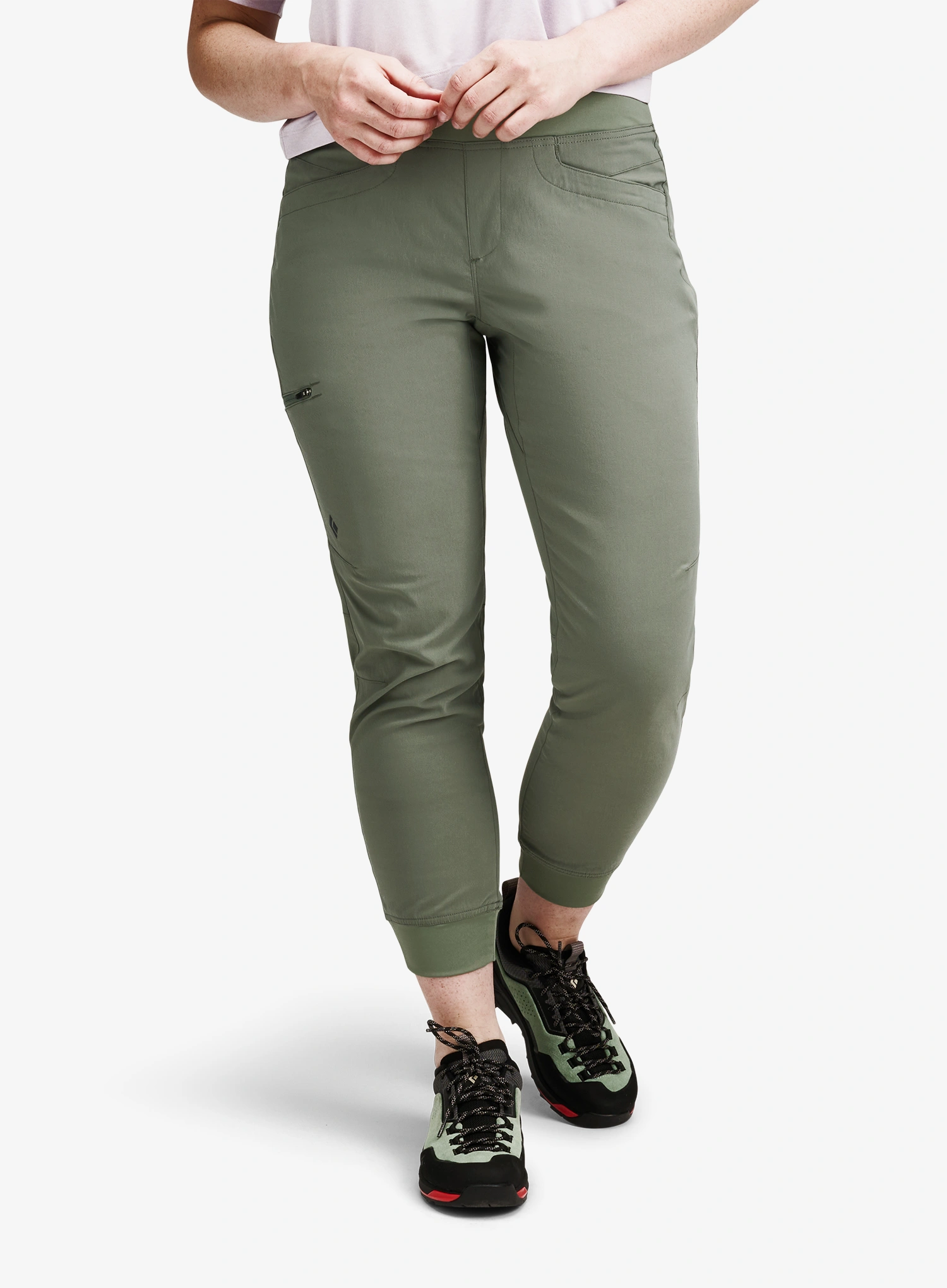 Дамски катерачни панталони Black Diamond Technician Jogger Pants - laurel green
