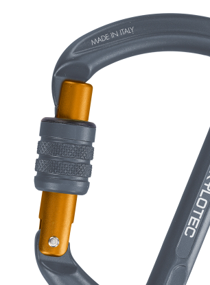 Карабинер за виа ферата SKYLOTEC K-Classic - anthracite/mustard