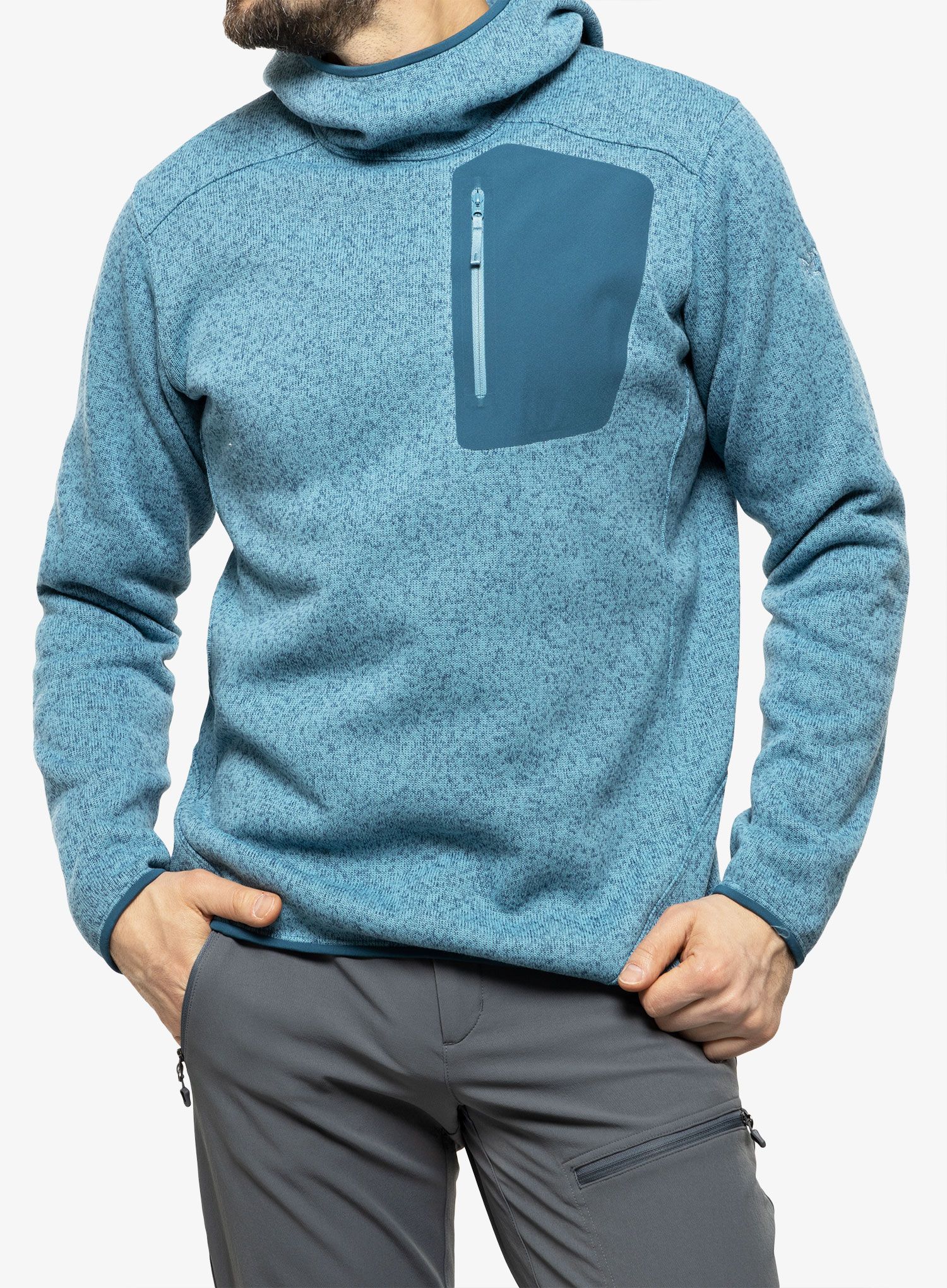 Суичър с качулка Arcteryx Covert Pullover Hoody - solace heather