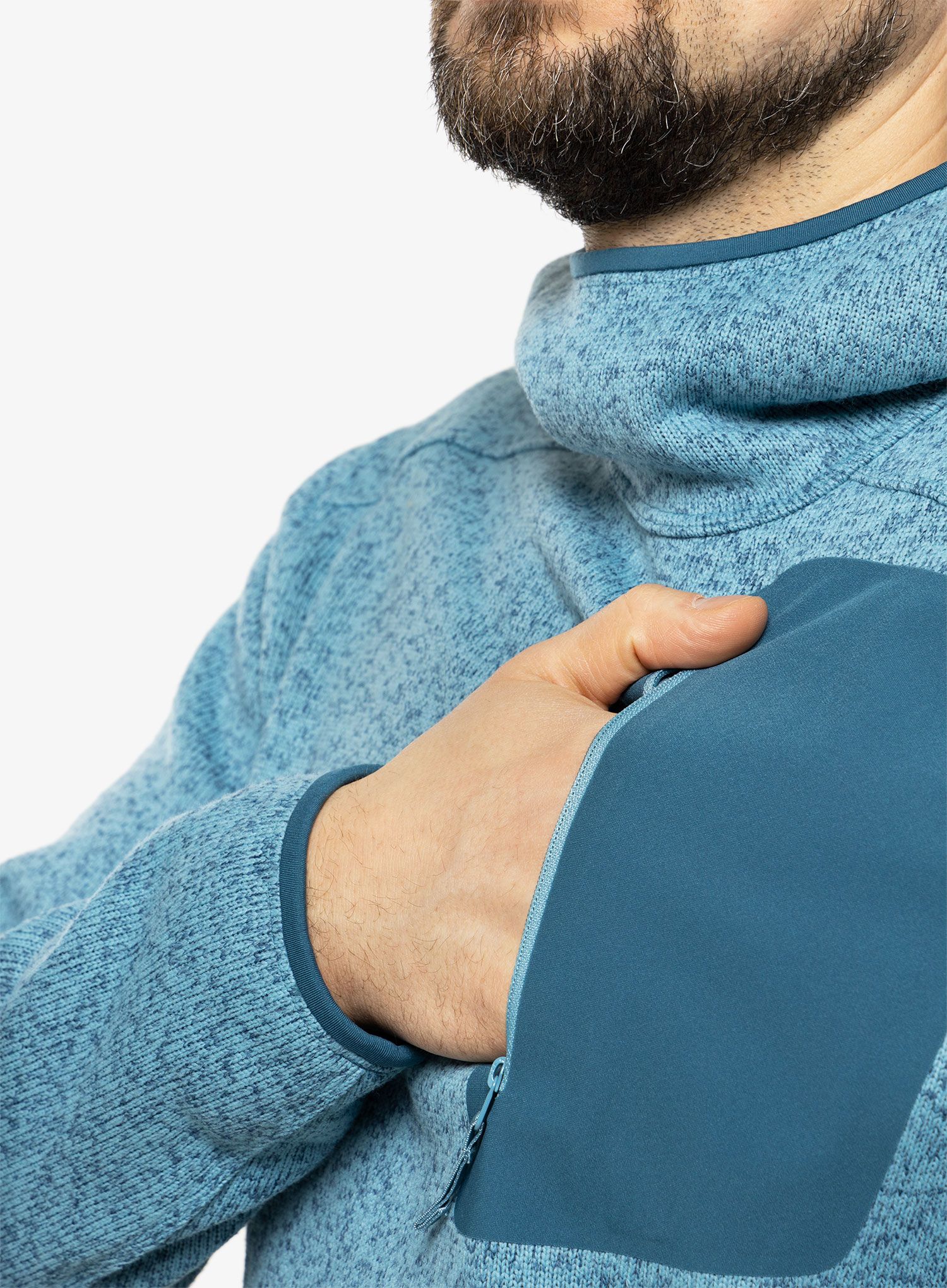 Суичър с качулка Arcteryx Covert Pullover Hoody - solace heather