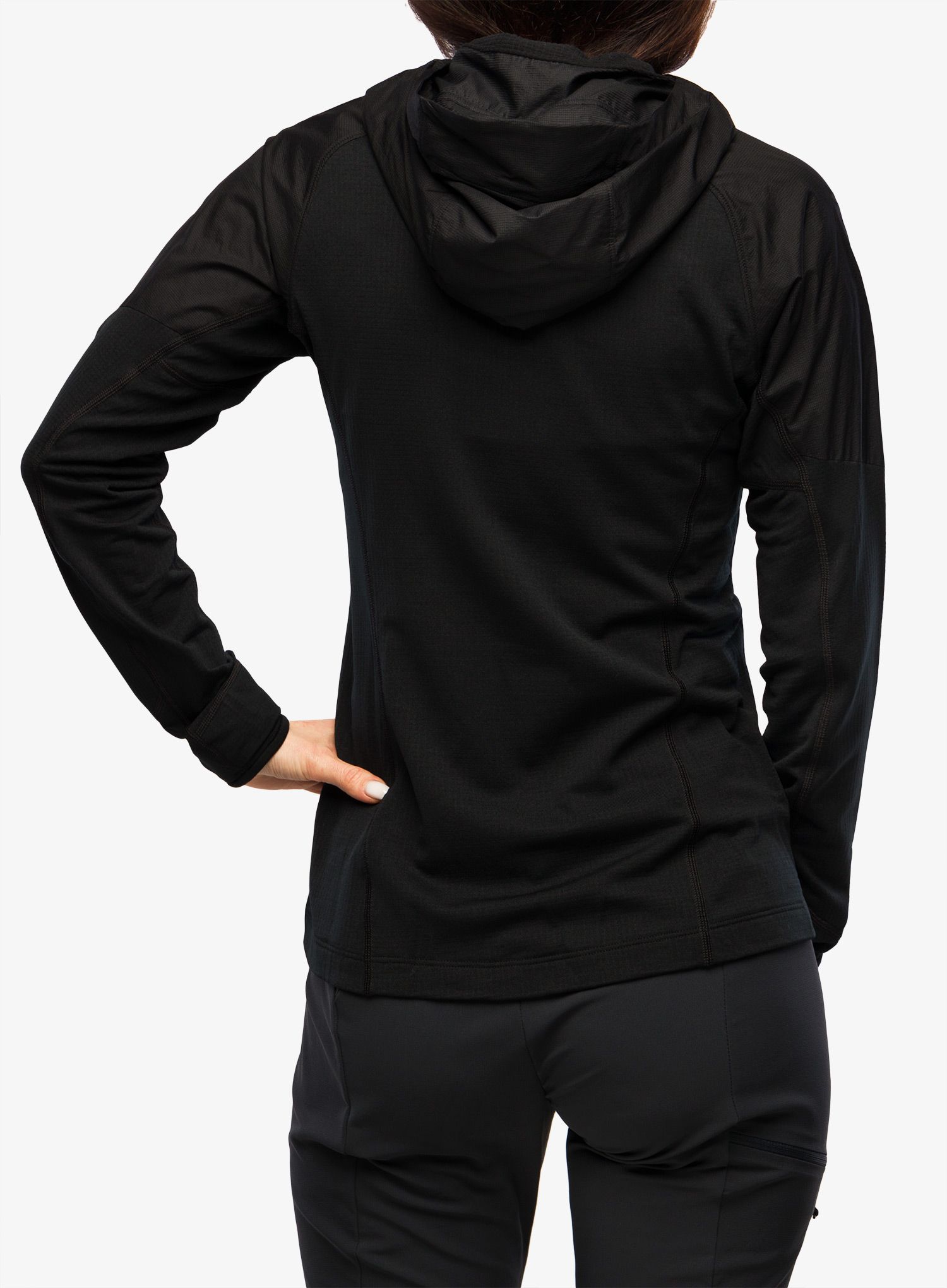 Дамски суичър с качулка Arcteryx Delta Hybrid Hoody - black