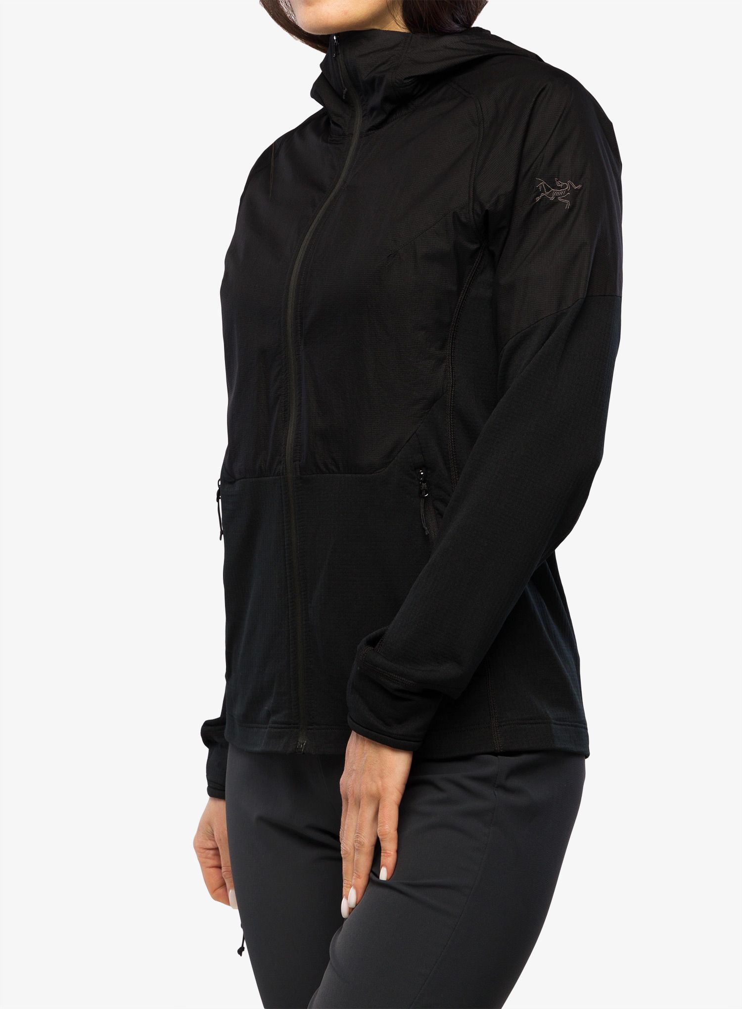 Дамски суичър с качулка Arcteryx Delta Hybrid Hoody - black