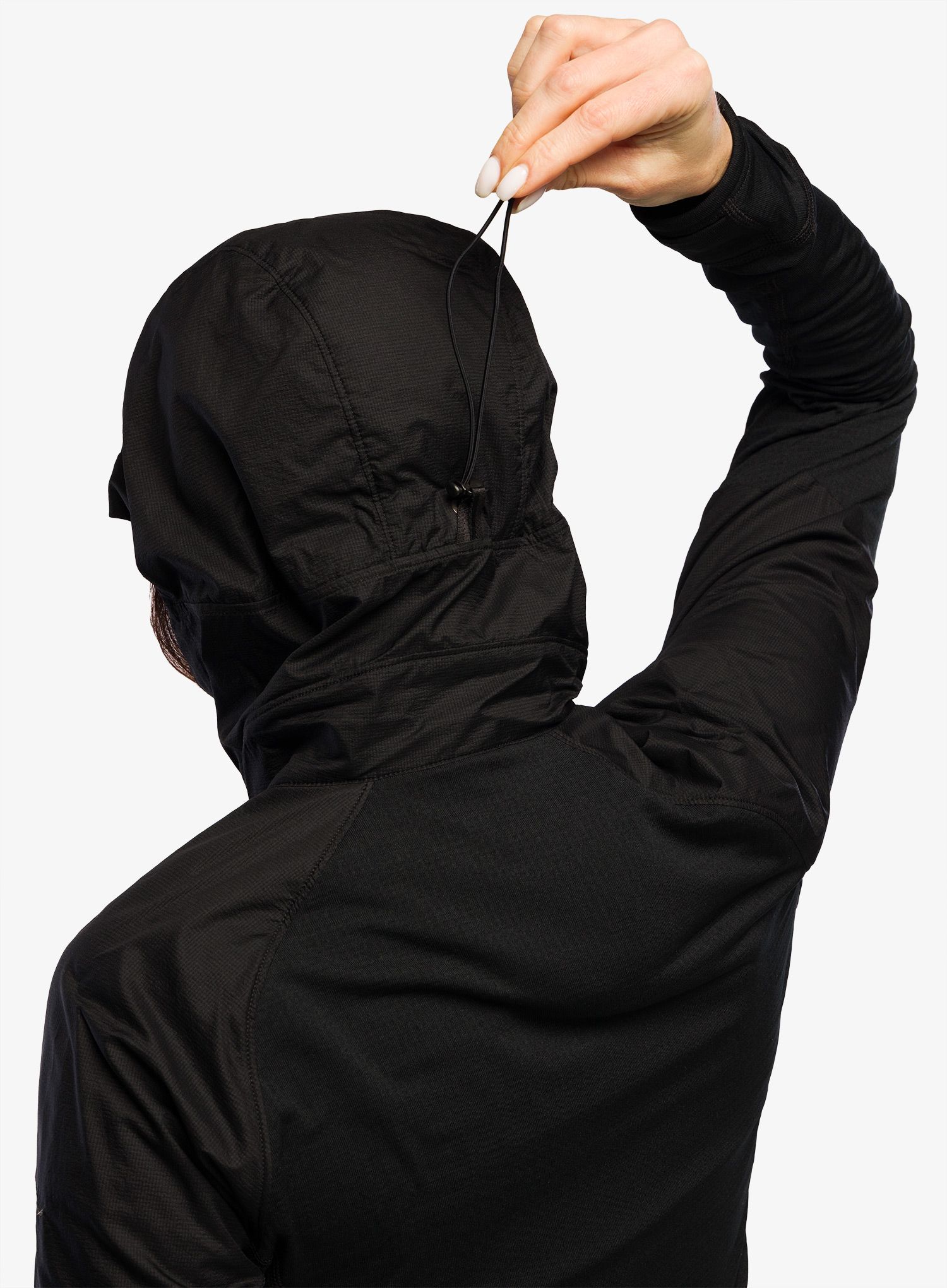 Дамски суичър с качулка Arcteryx Delta Hybrid Hoody - black