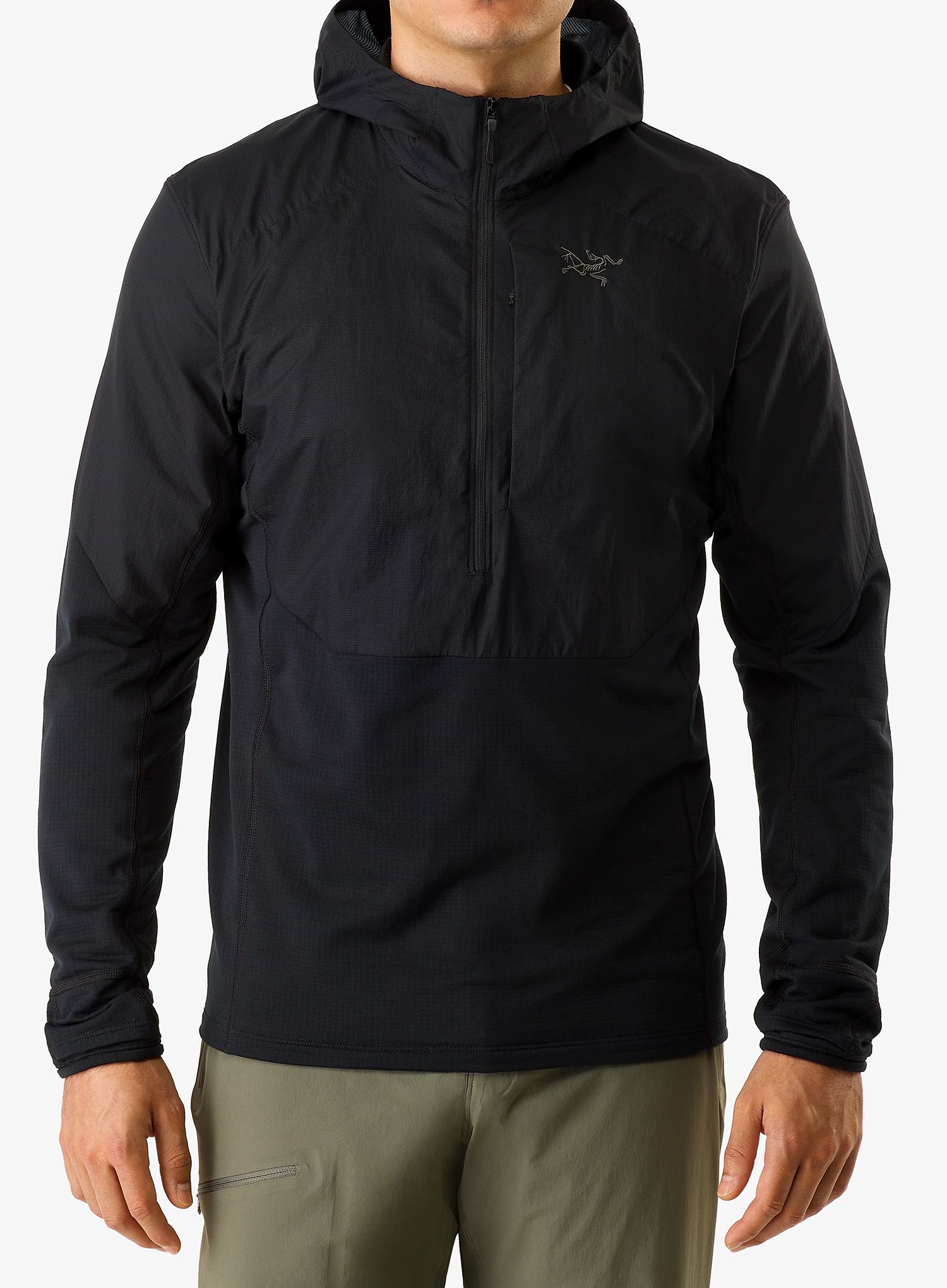Суичър с качулка Arcteryx Delta Hybrid Hoody - black