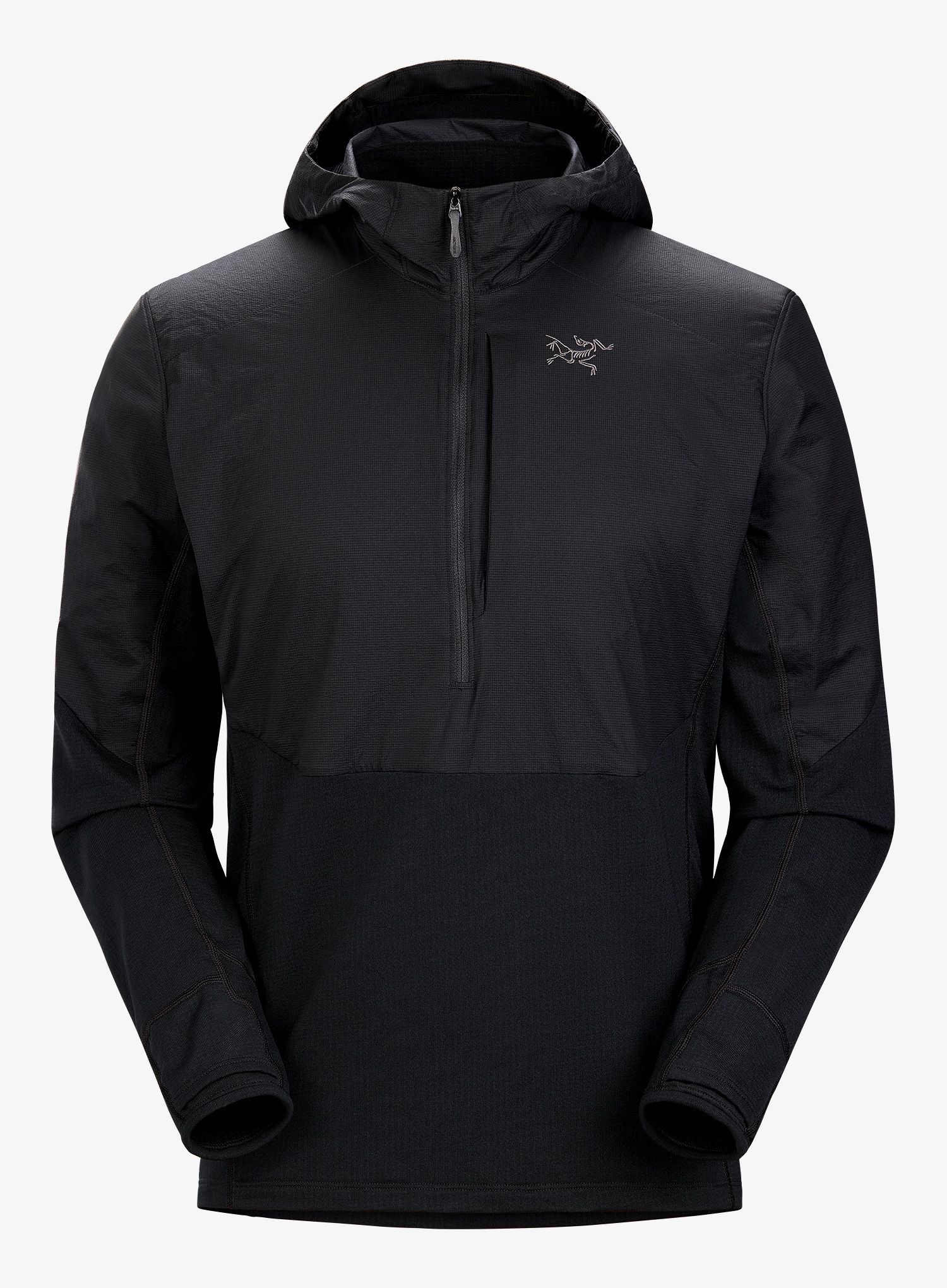 Суичър с качулка Arcteryx Delta Hybrid Hoody - black