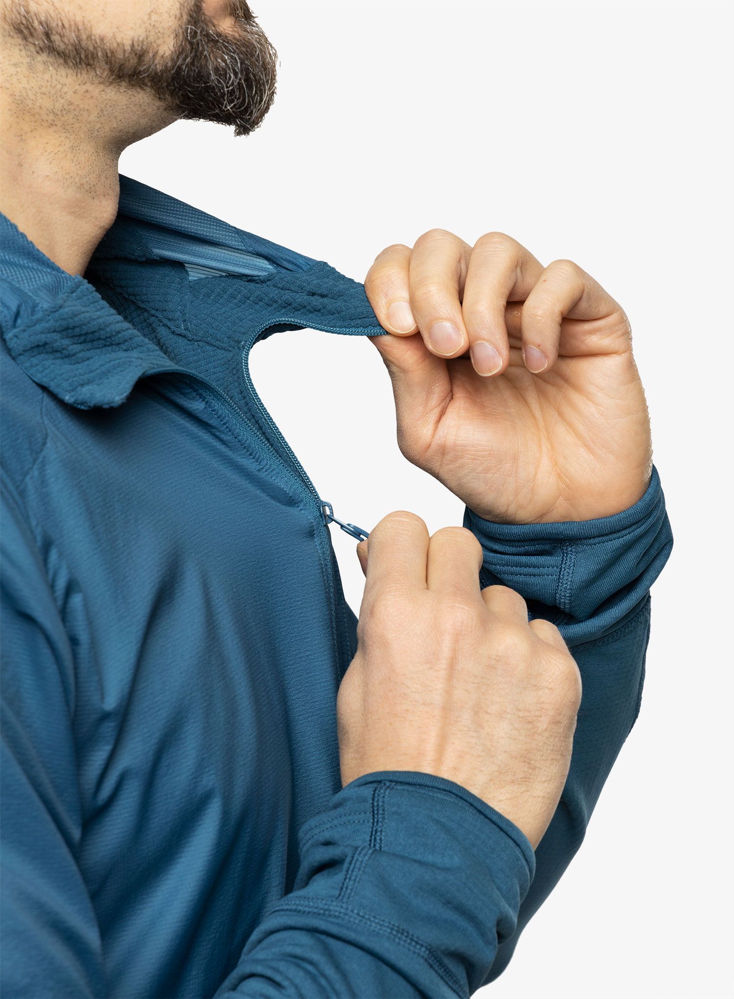 Суичър с качулка Arcteryx Delta Hybrid Hoody - serene