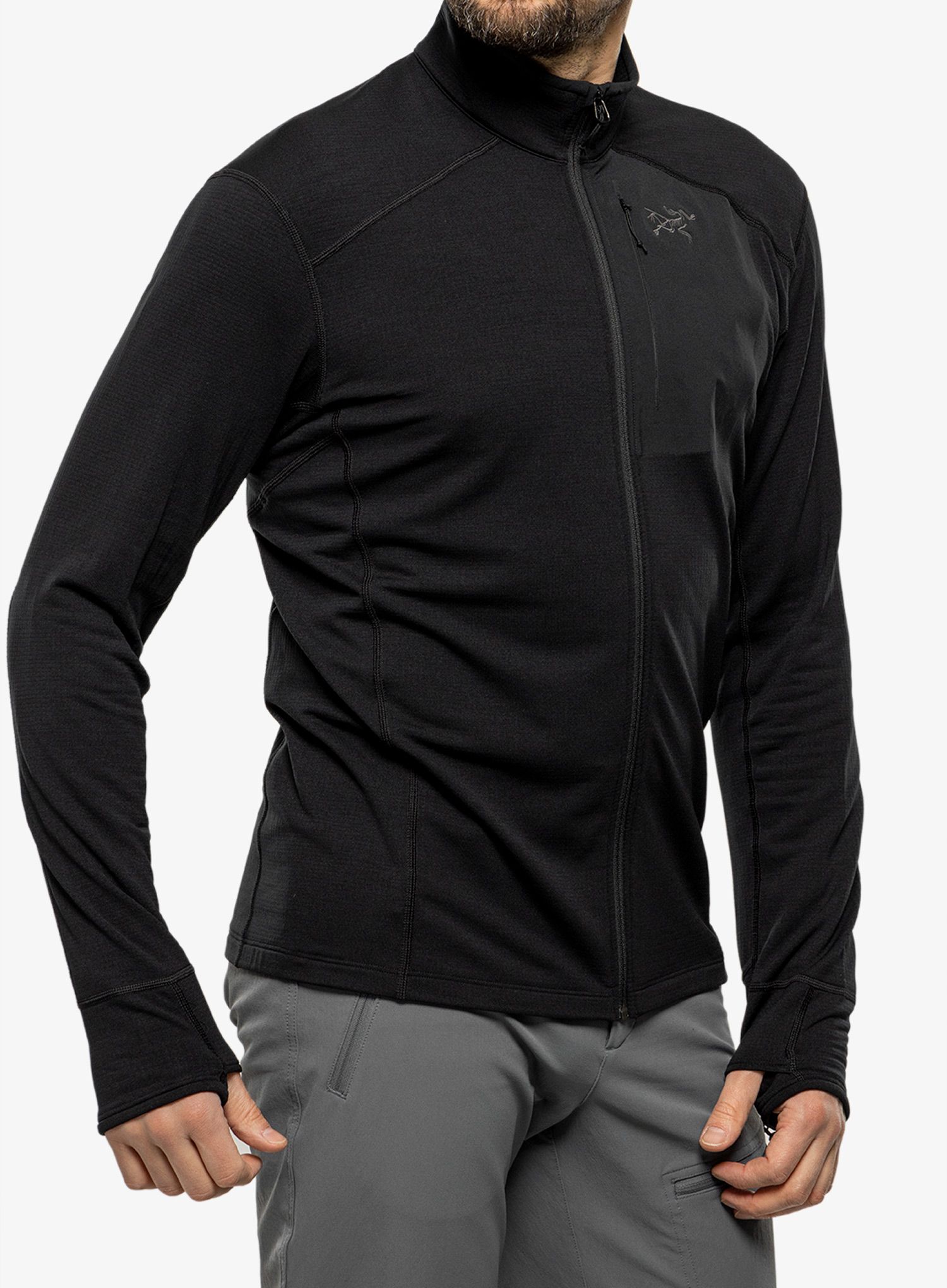 Суичър с цип Arcteryx Delta Jacket - black