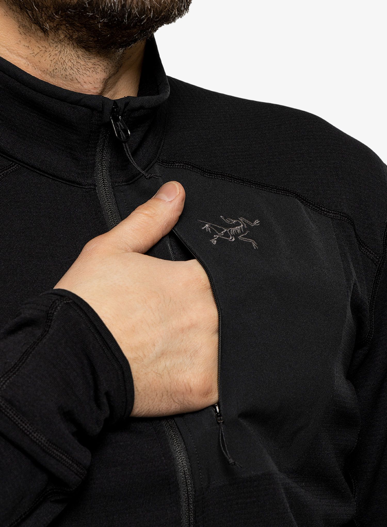 Суичър с цип Arcteryx Delta Jacket - black