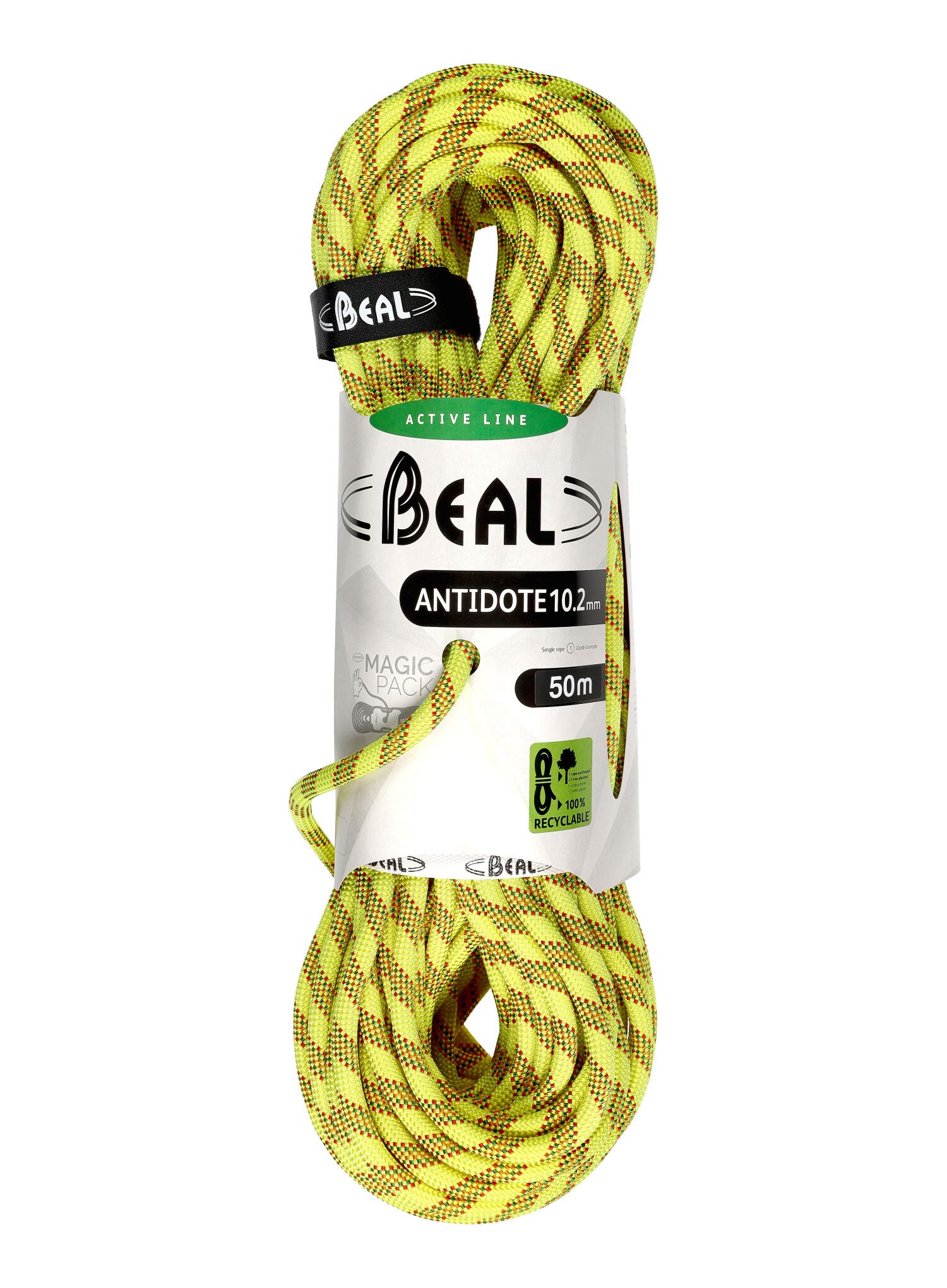 Въже за катерене Beal Antidote 10,2 mm 50 m - yellow