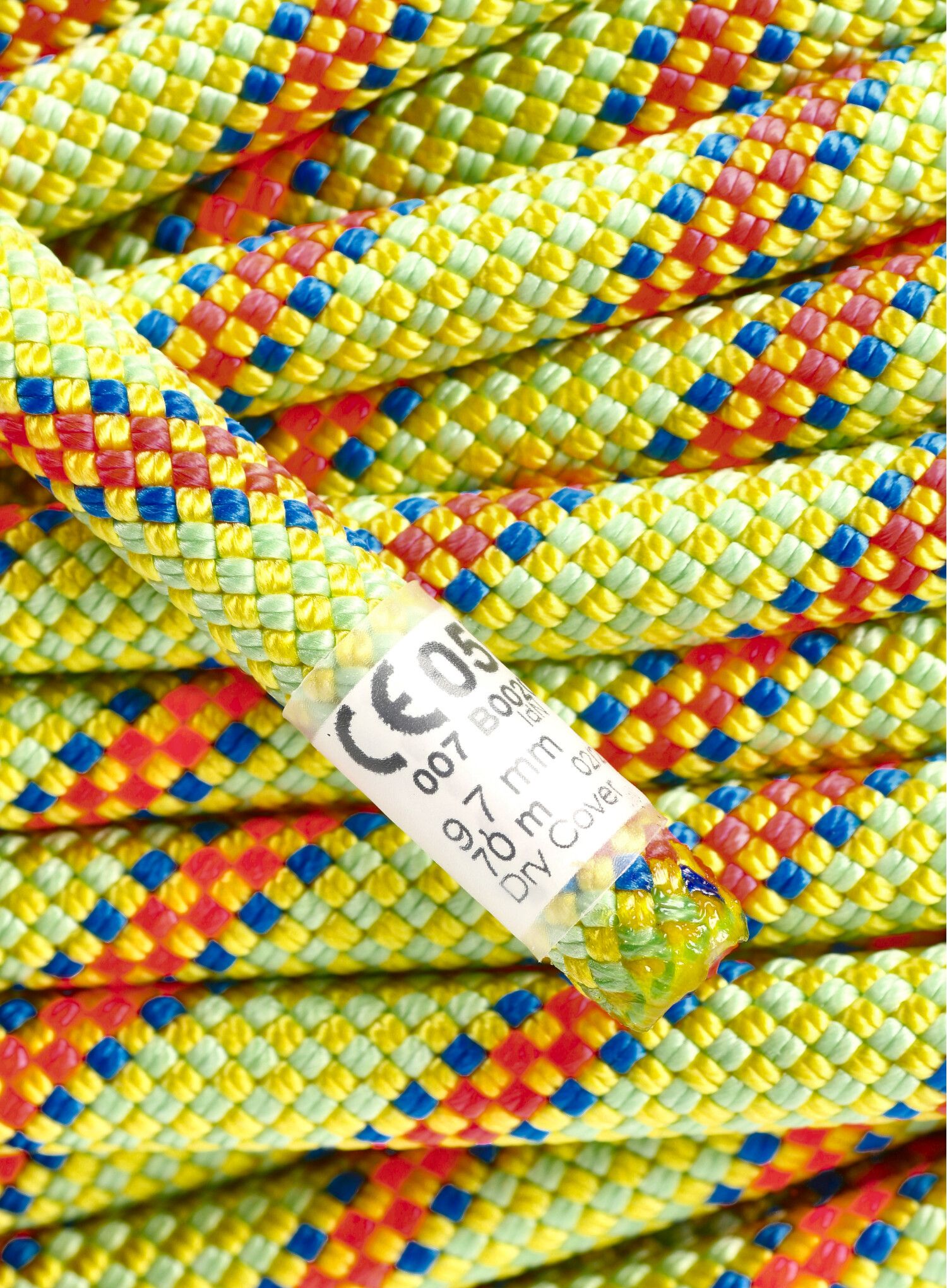 Динамично въже Beal Booster III 9,7 mm 70 m Unicore Dry Cover - anis