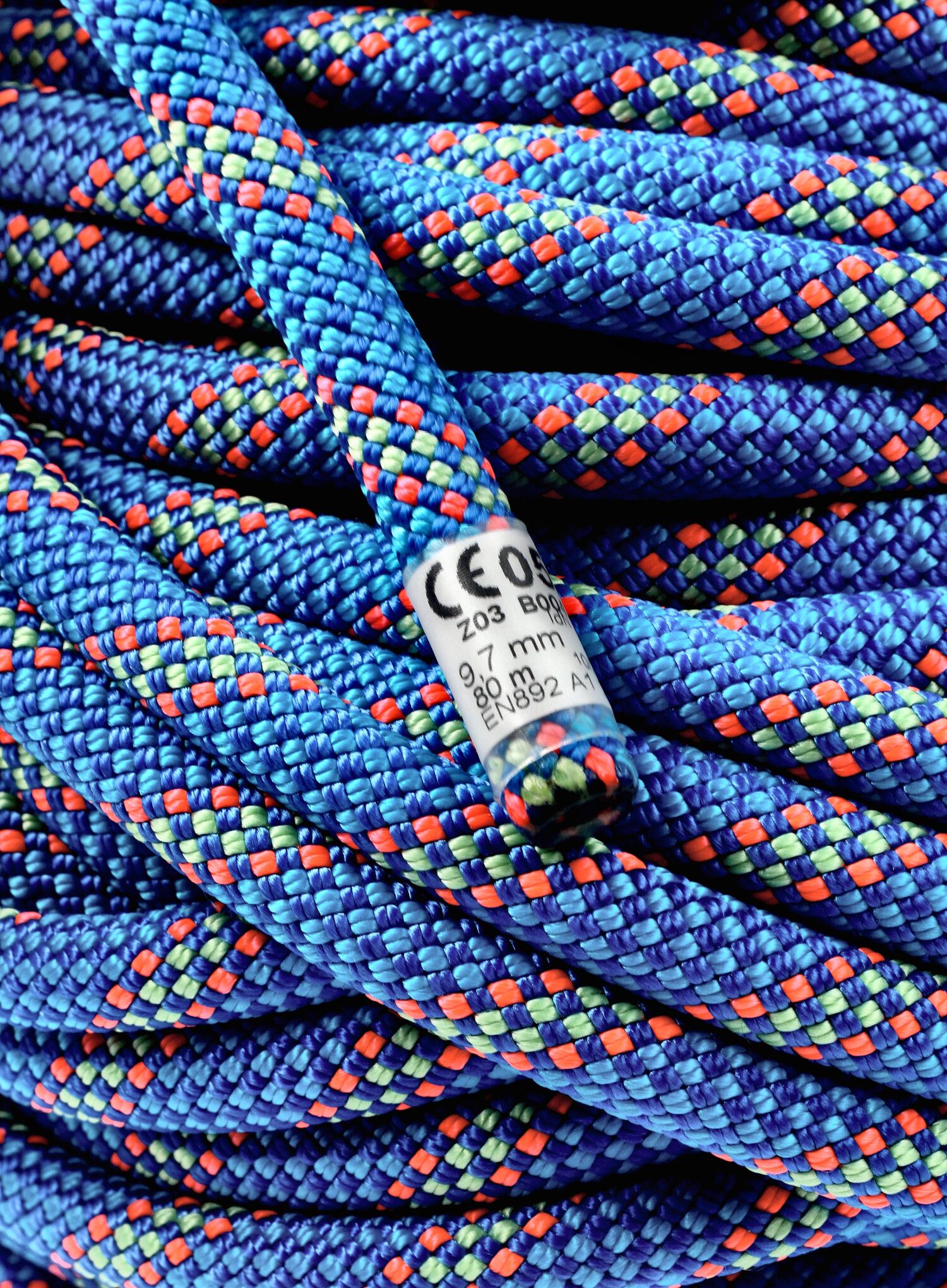 Динамично въже Beal Booster III 9,7 mm 80 m Unicore Dry Cover - blue