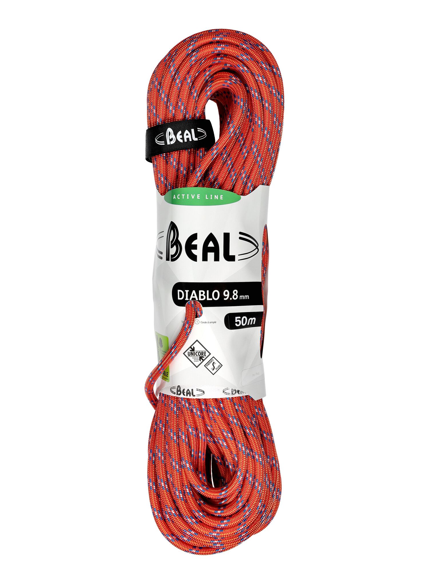 Въже за катерене Beal Diablo 9,8 mm 50 m Unicore - red