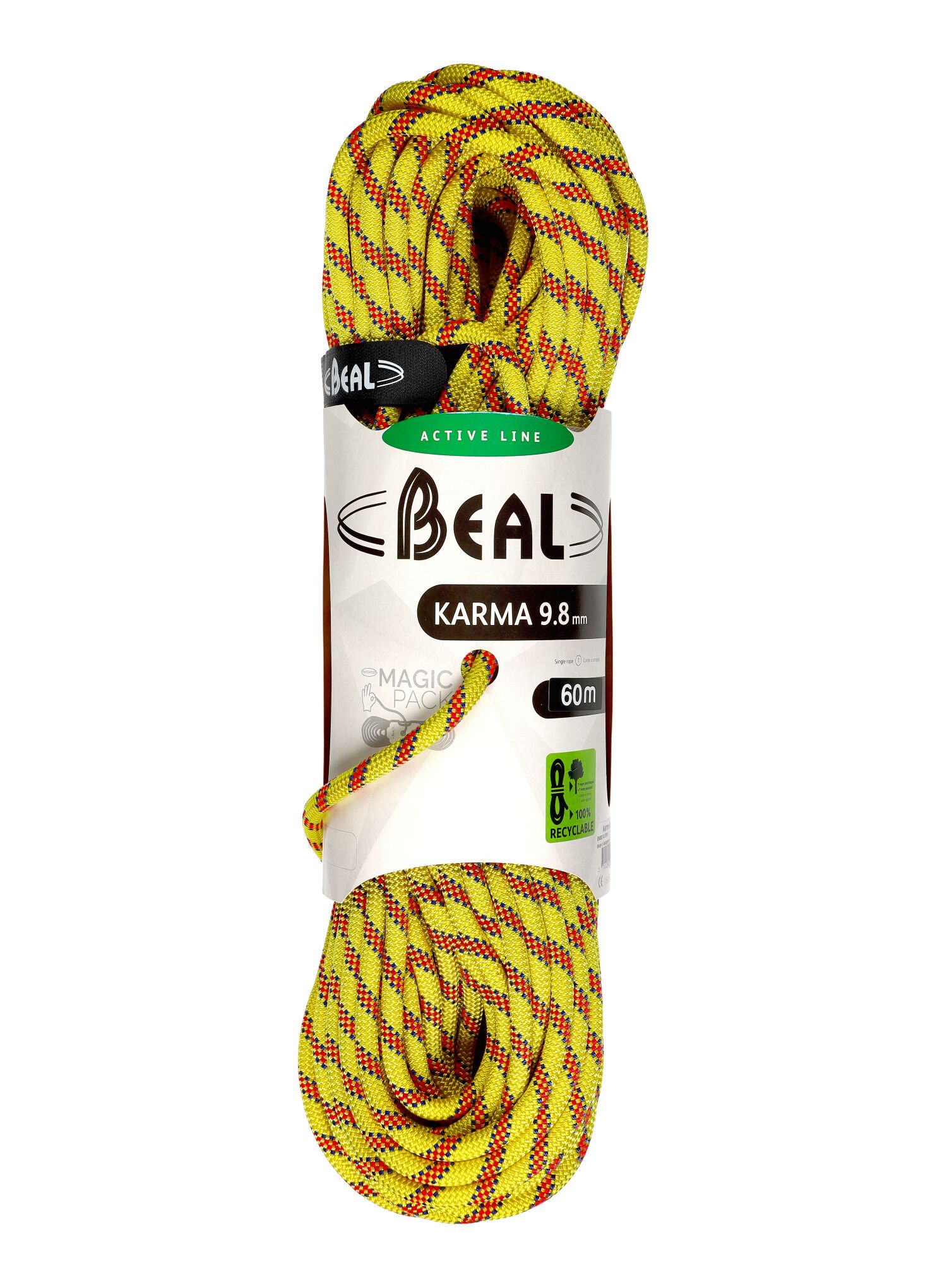 Динамично въже Beal Karma 9,8 mm 60 m - yellow