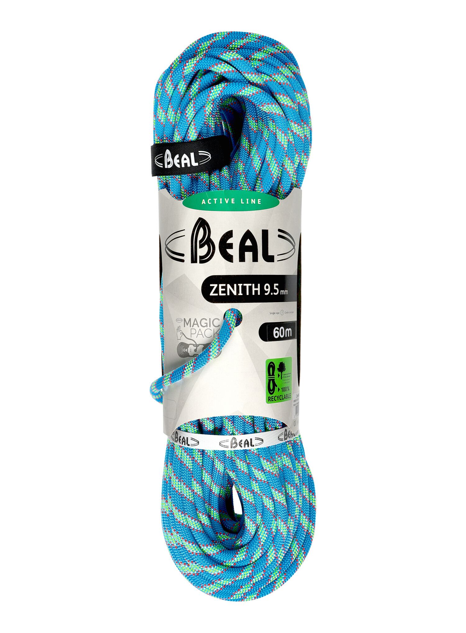 Въже за катерене Beal Zenith 9,5 mm 60 m - blue