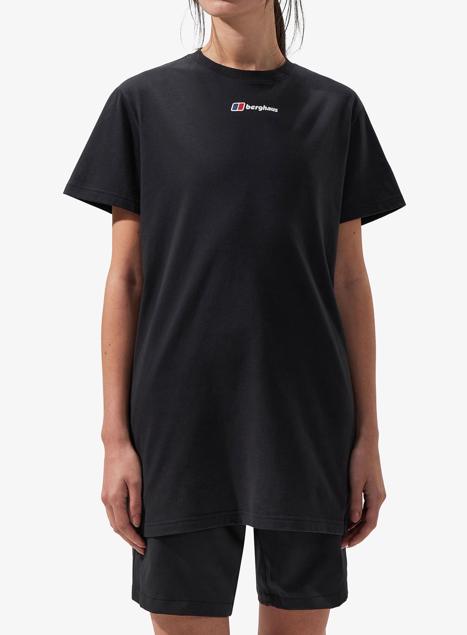 Дамска памучна тениска Berghaus Boyfriend Lineation SS Tee - black/black