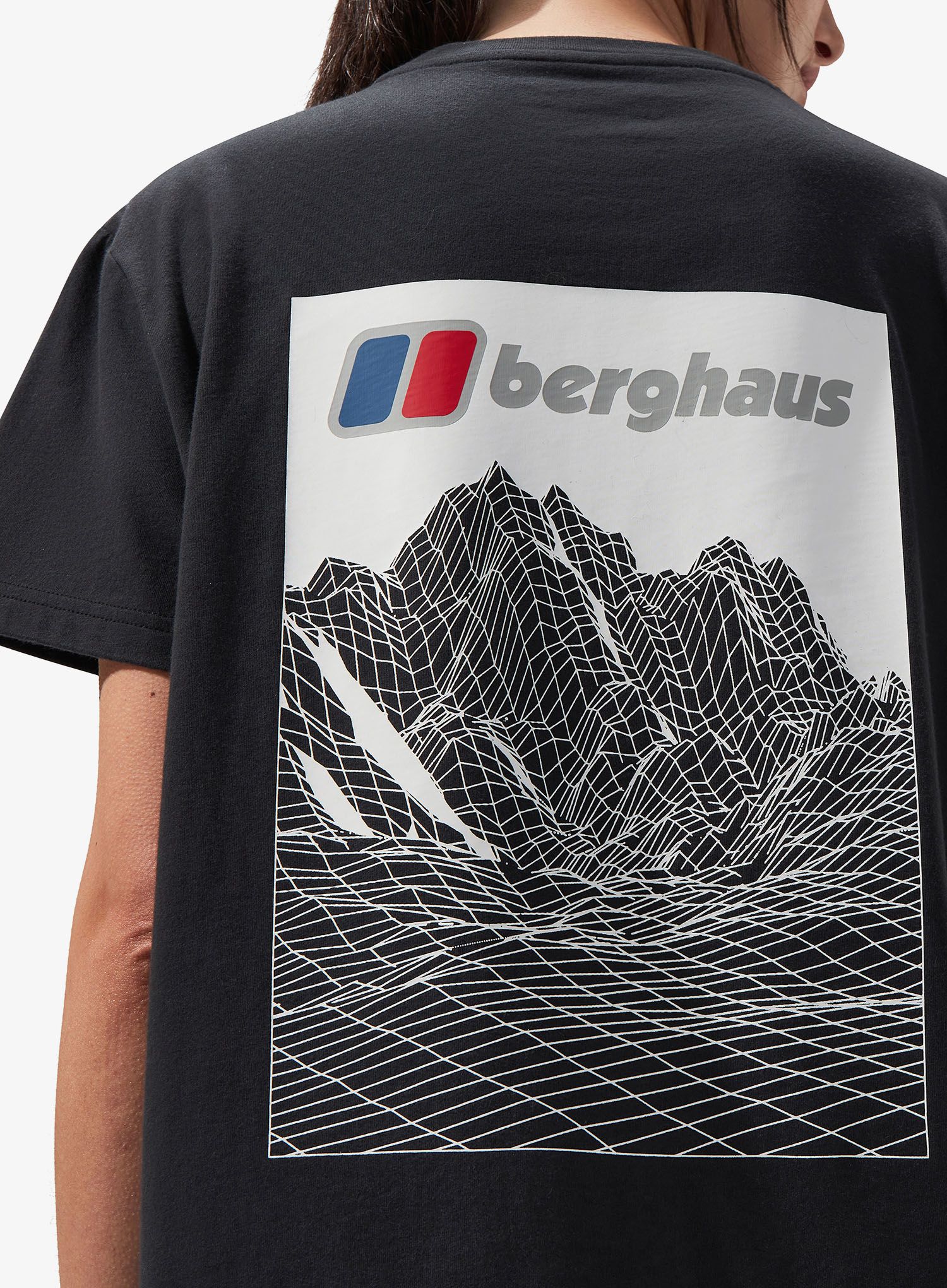 Дамска памучна тениска Berghaus Boyfriend Lineation SS Tee - black/black