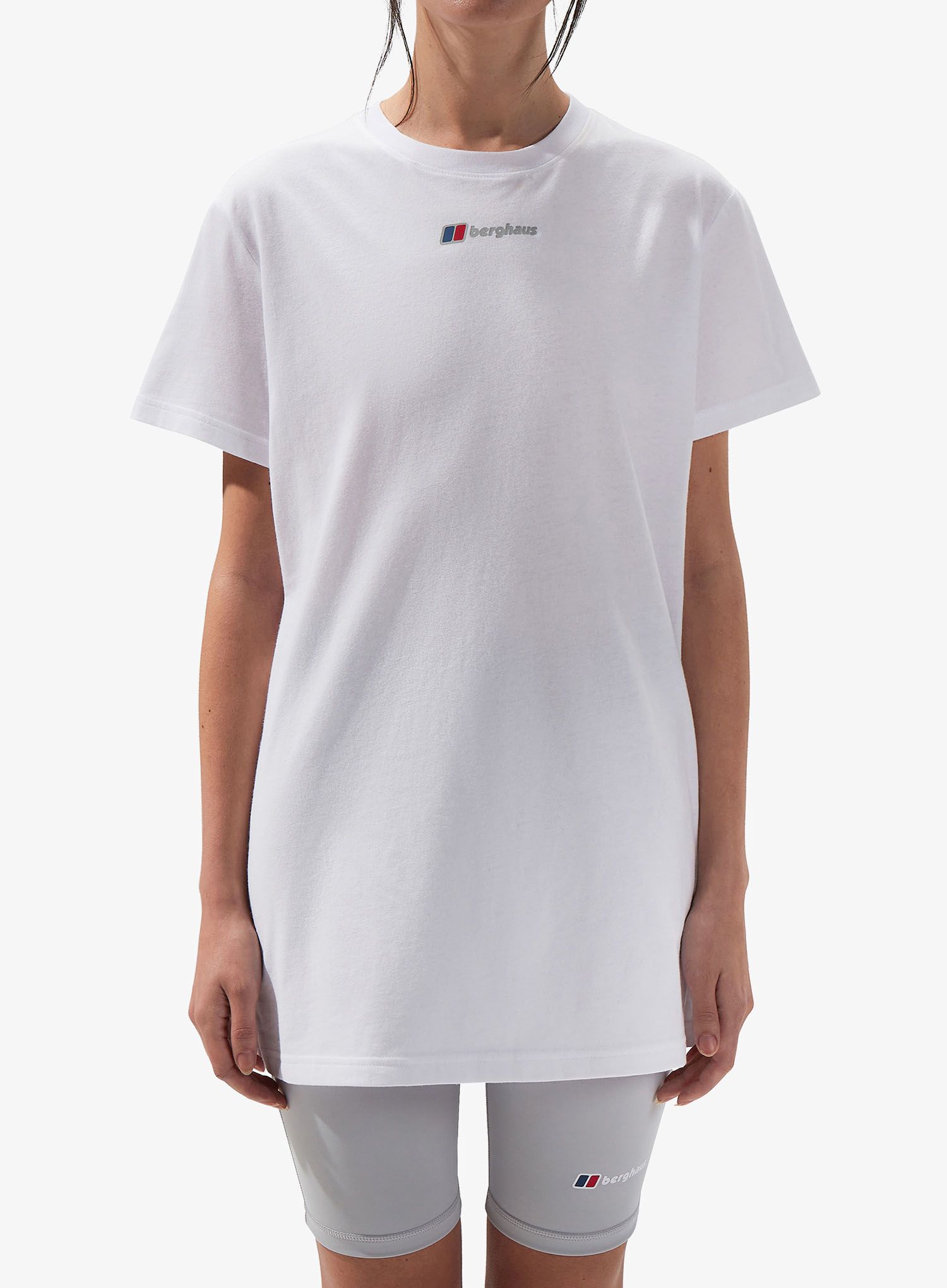 Дамска тениска с щампа Berghaus Boyfriend Lineation SS Tee - pure white