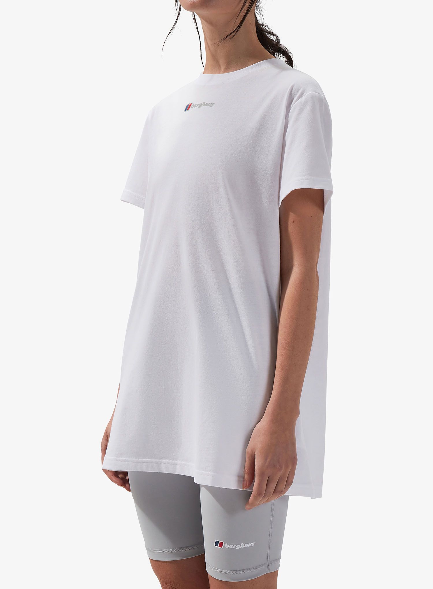 Дамска тениска с щампа Berghaus Boyfriend Lineation SS Tee - pure white