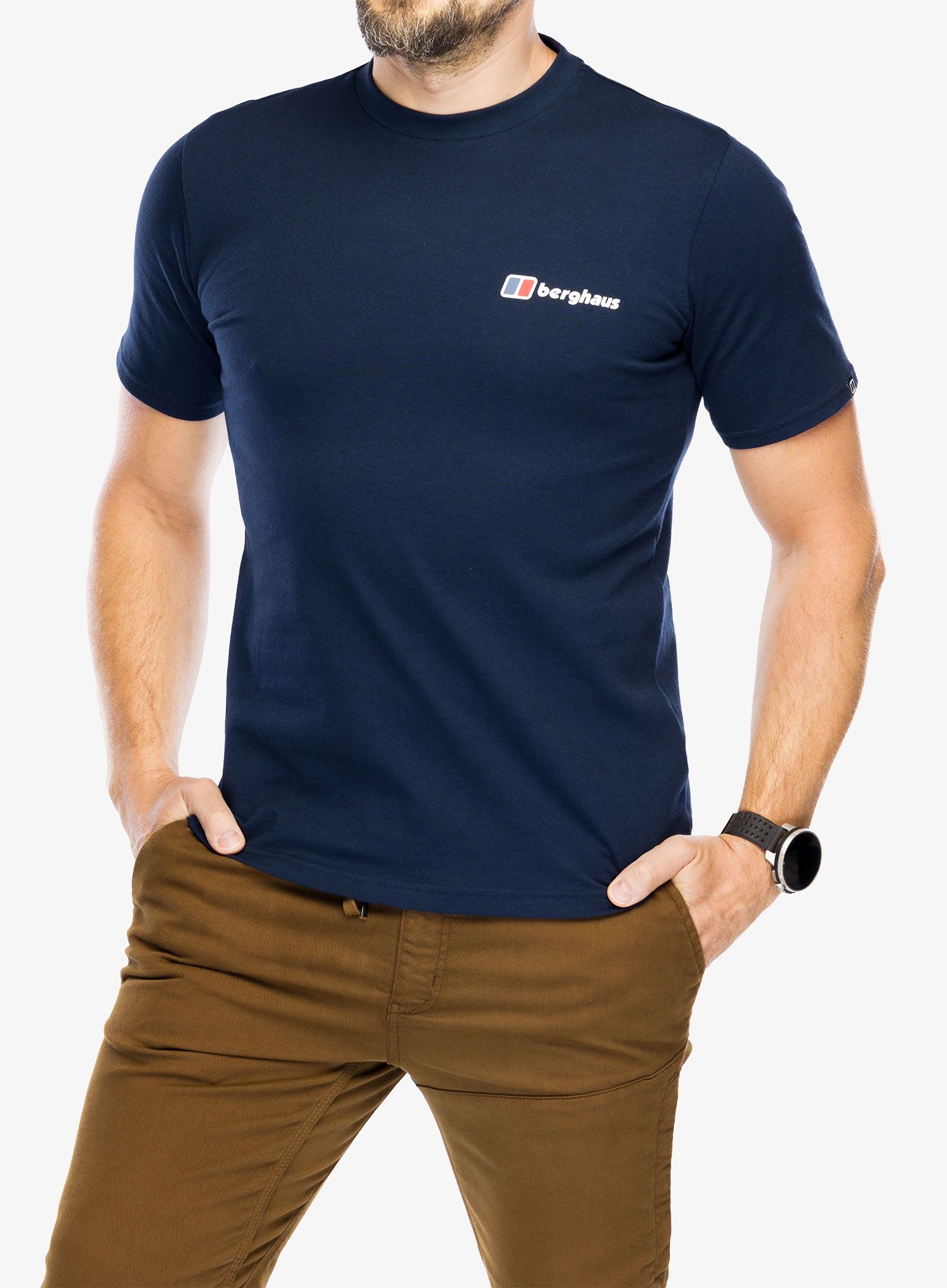 Тениска с щампа Berghaus Mtn Lineation SS Tee - dusk