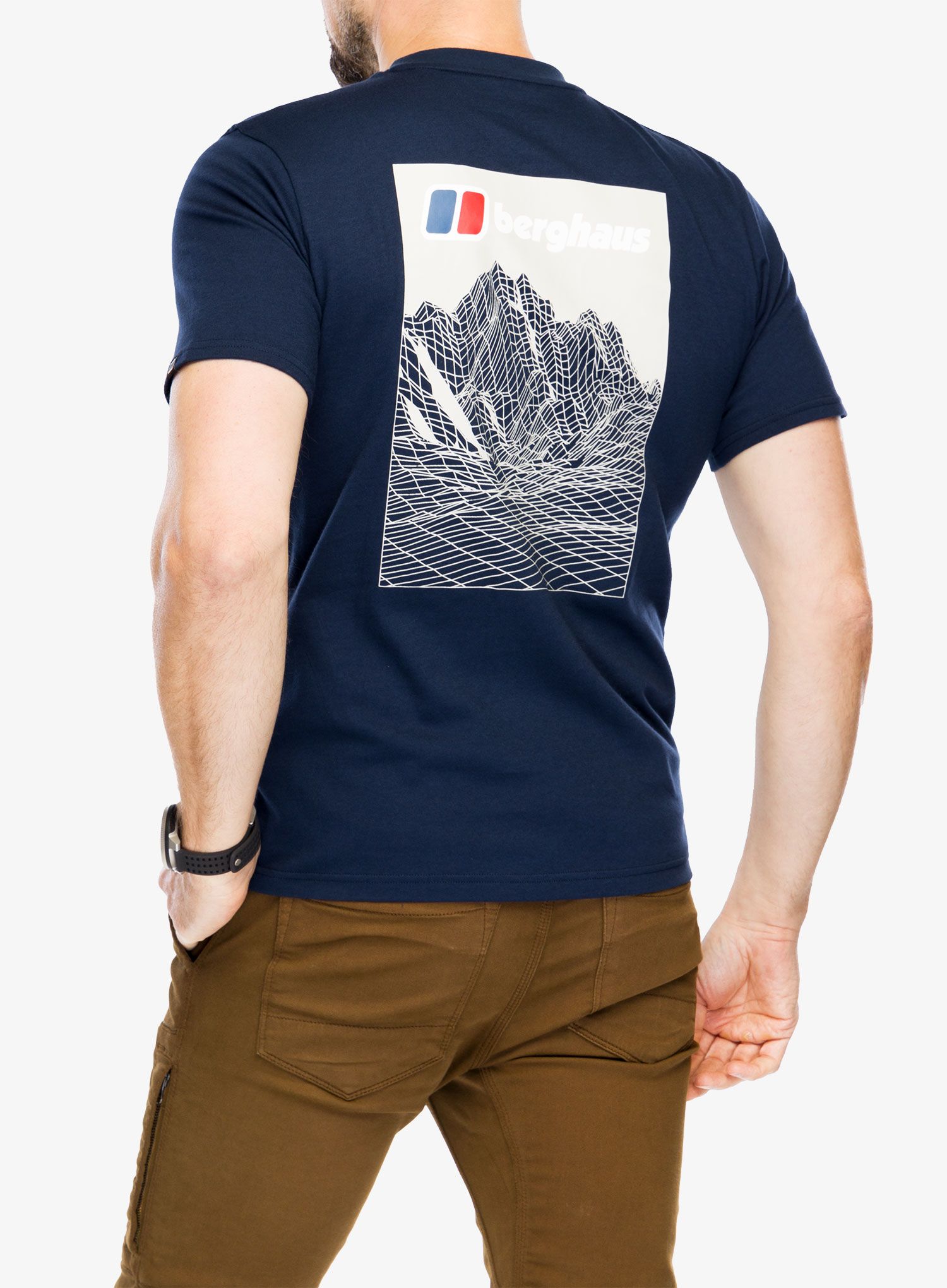 Тениска с щампа Berghaus Mtn Lineation SS Tee - dusk