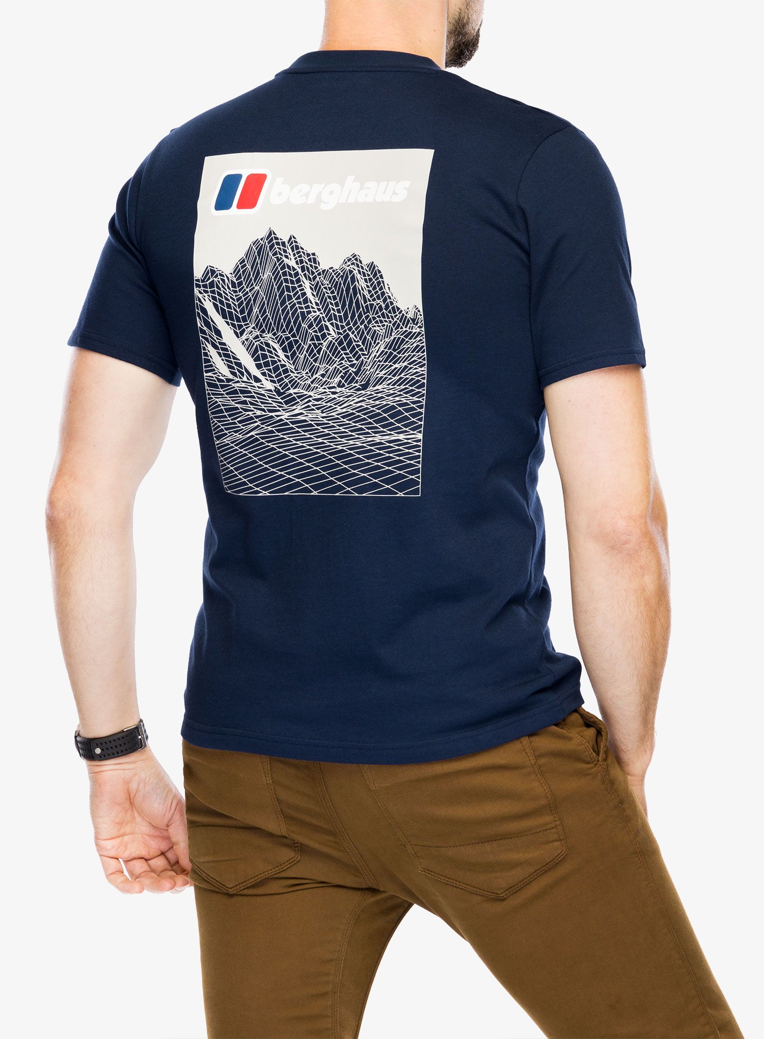 Тениска с щампа Berghaus Mtn Lineation SS Tee - dusk