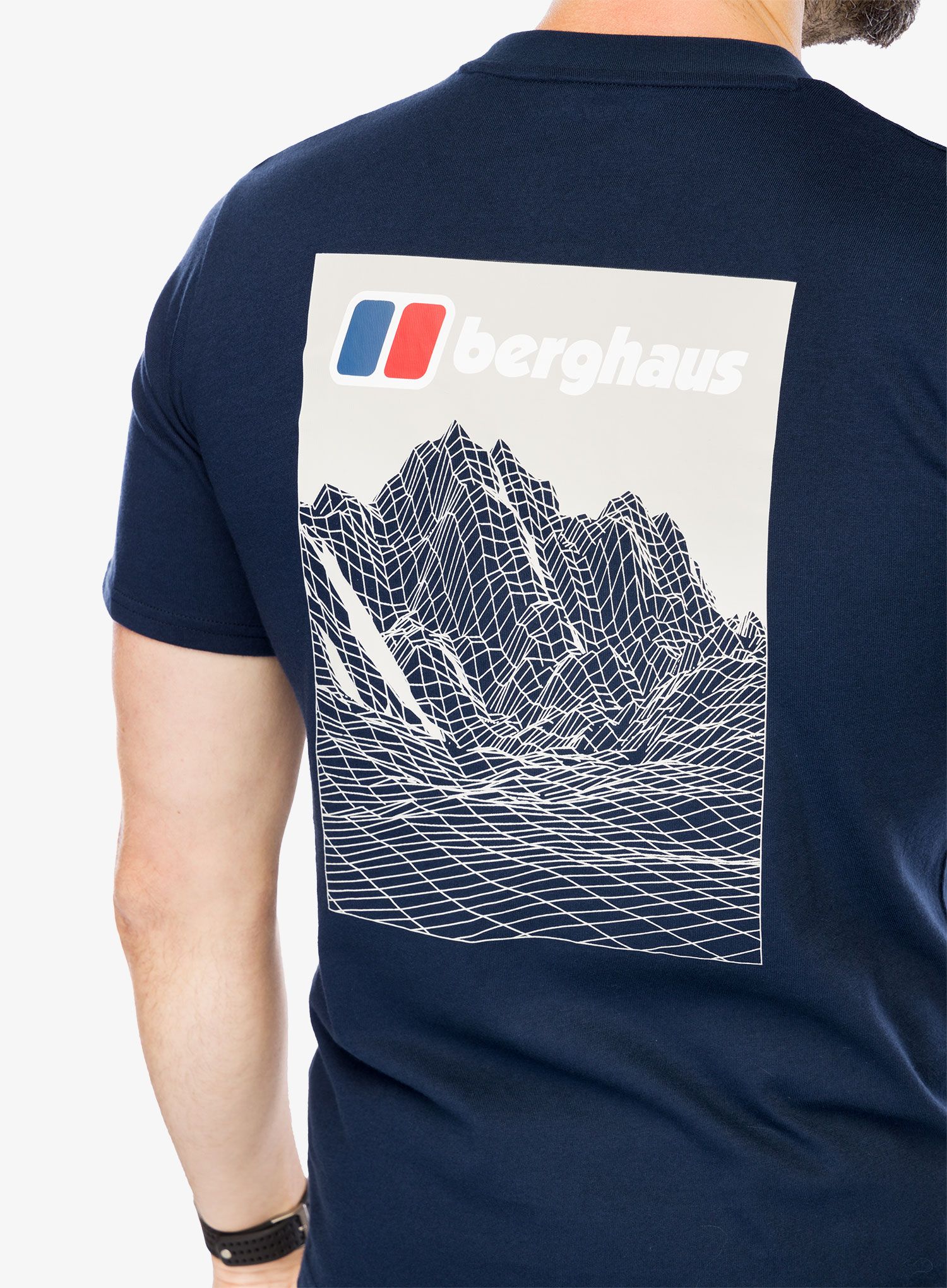 Тениска с щампа Berghaus Mtn Lineation SS Tee - dusk