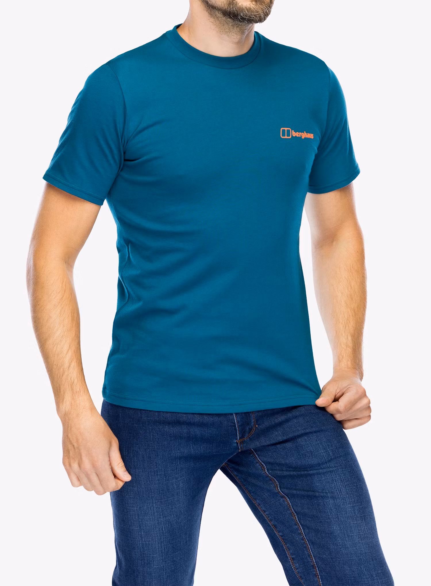 Тениска с щампа Berghaus Mtn Silhouette SS Tee - deep ocean