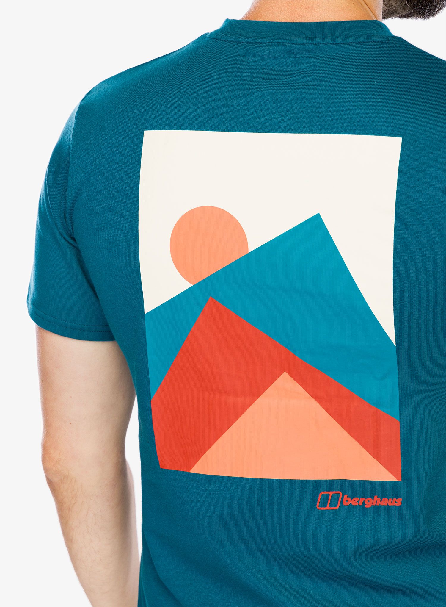 Тениска с щампа Berghaus Mtn Silhouette SS Tee - deep ocean