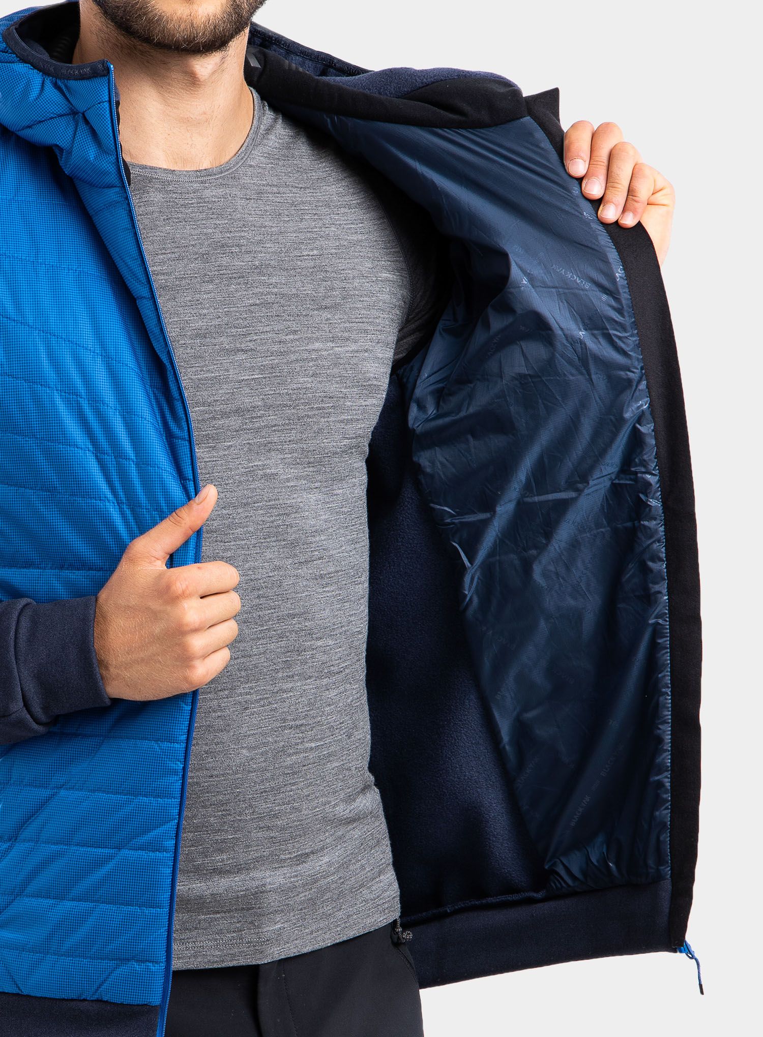 Хибридно яке BlackYak Burlina Hoody - snorkel blue